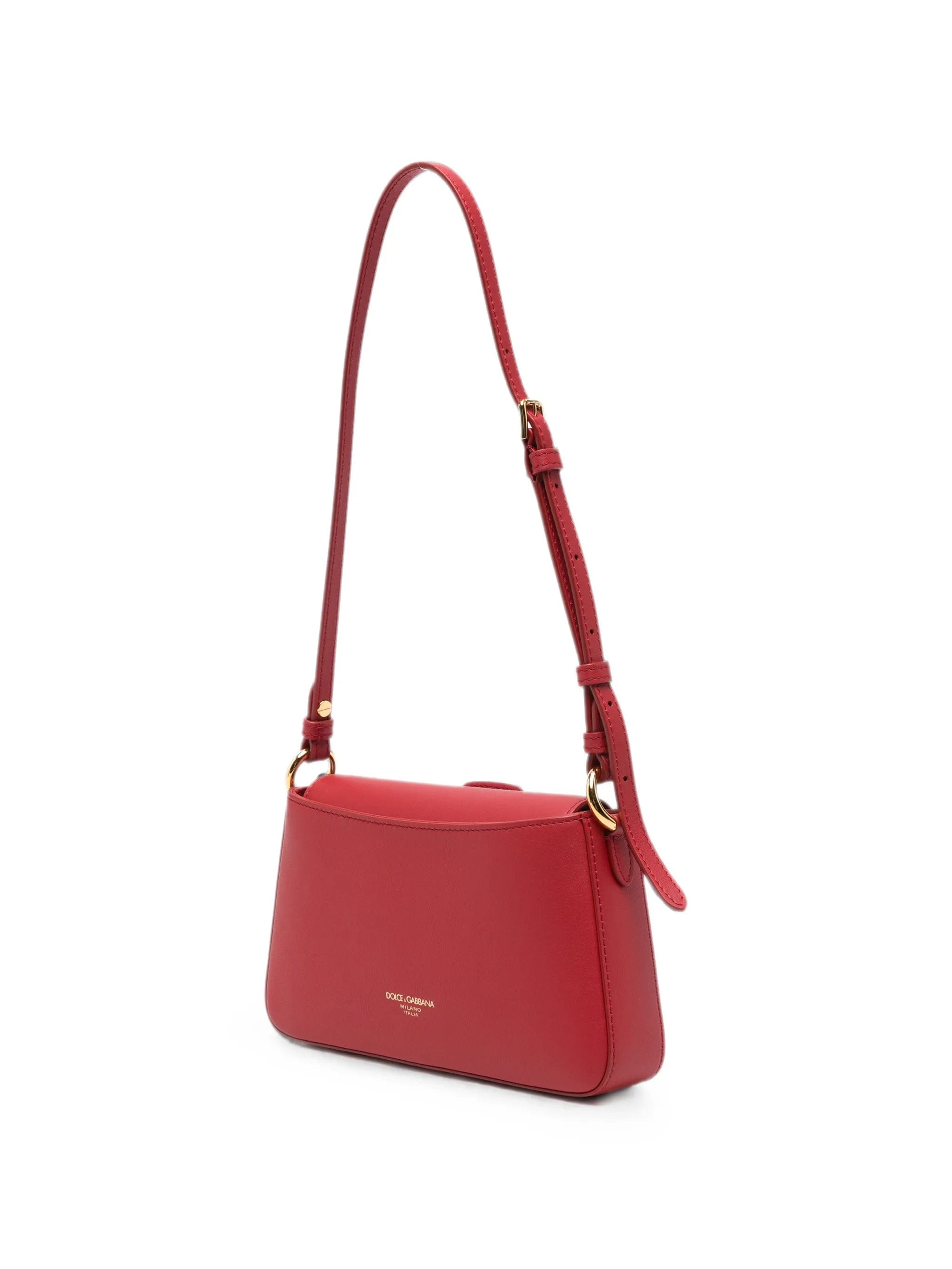 Dolce & Gabbana logo - embellished leather phone bag