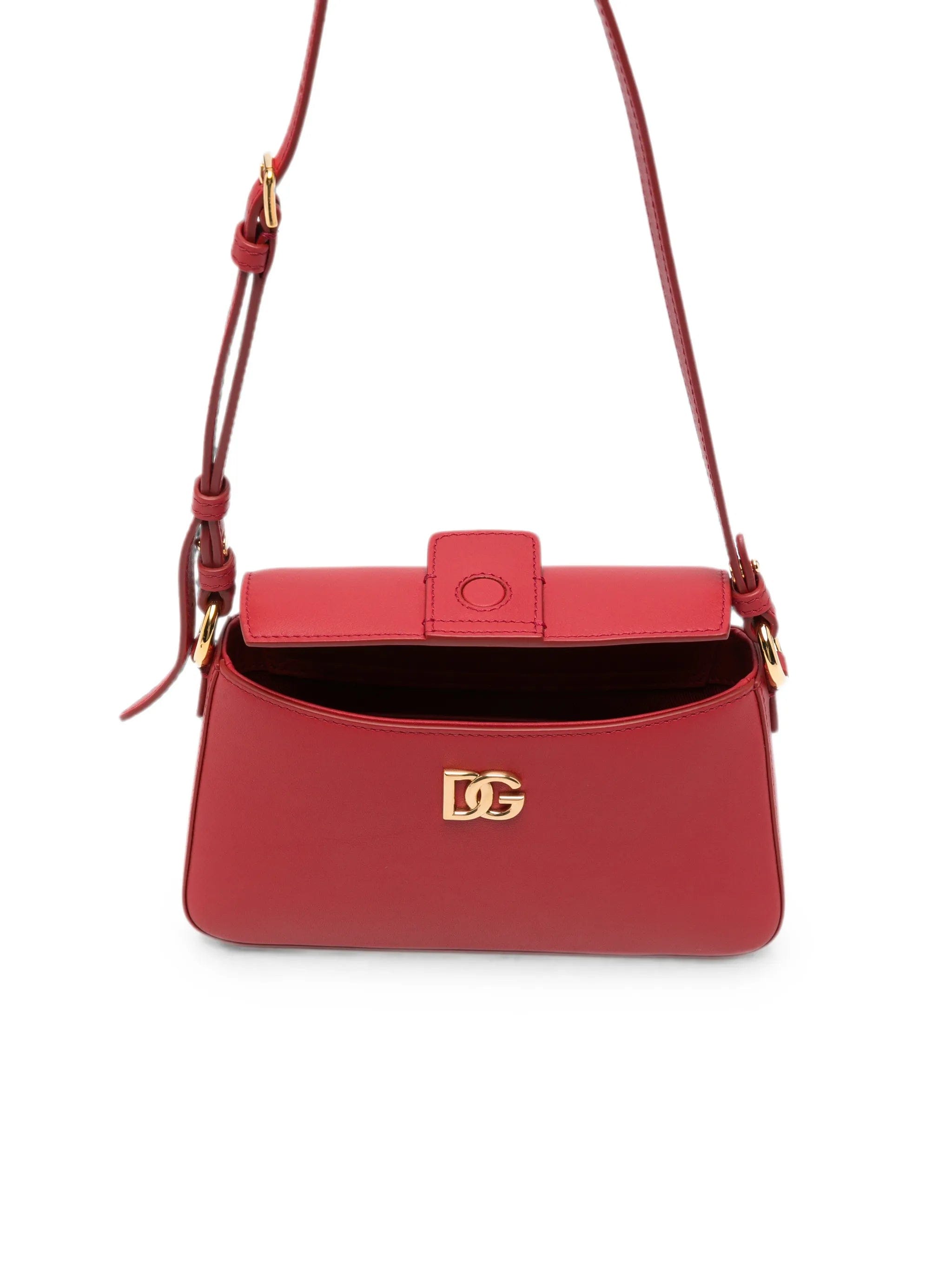 Dolce & Gabbana logo - embellished leather phone bag