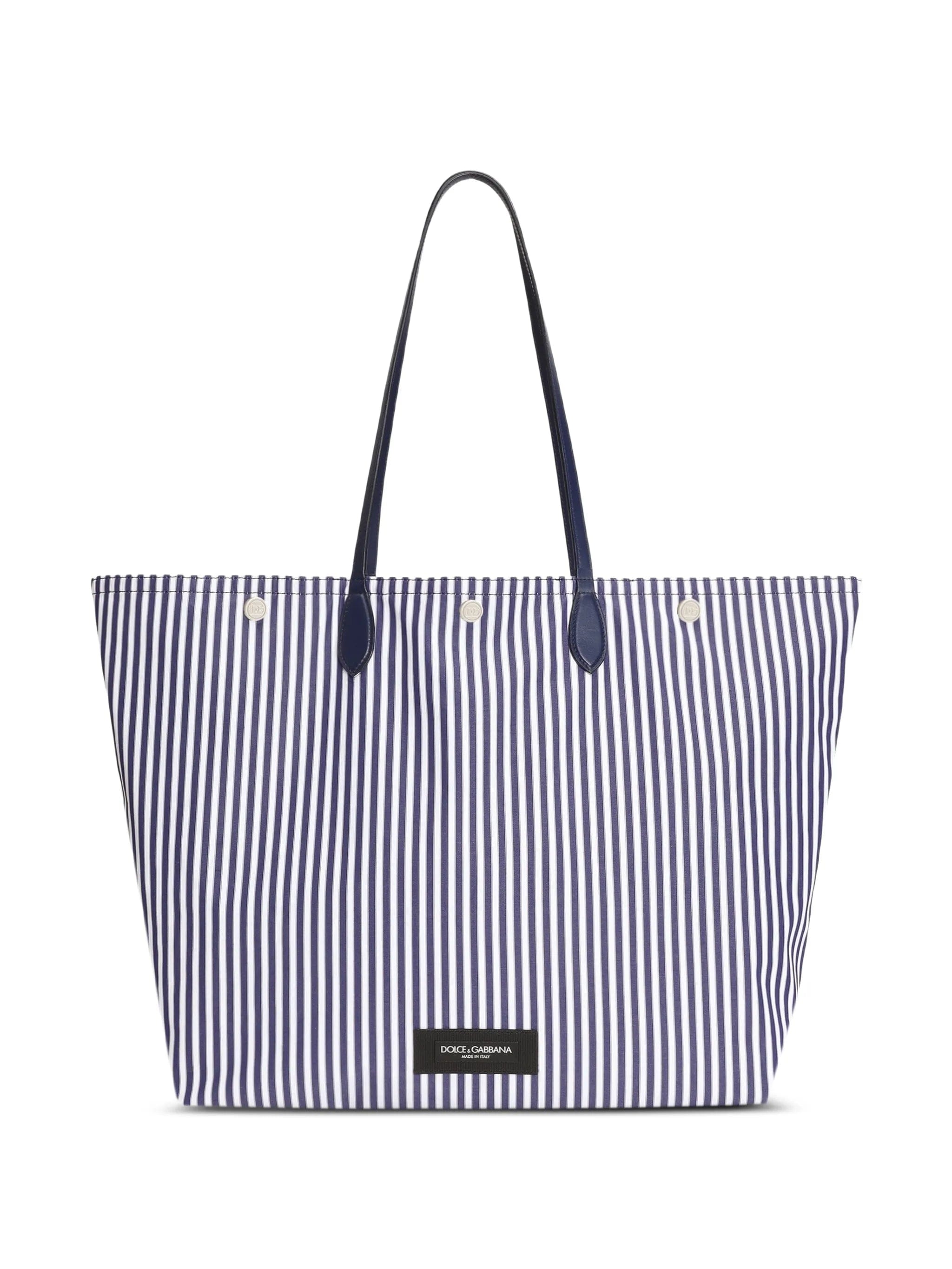 Dolce & Gabbana Essenza poplin shopping bag