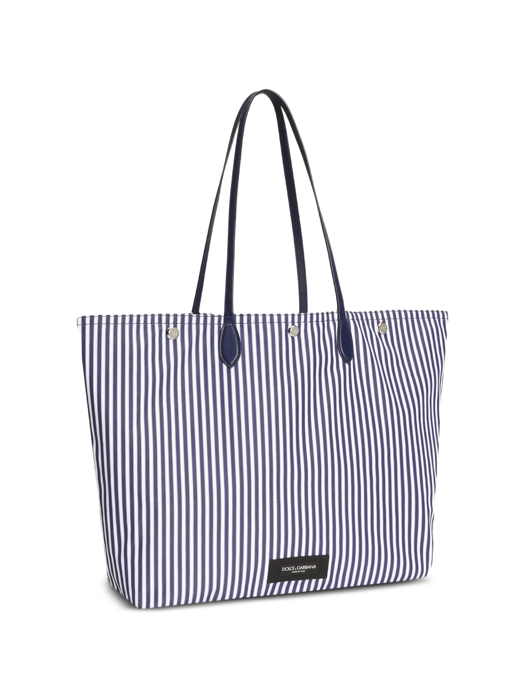 Dolce & Gabbana Essenza poplin shopping bag