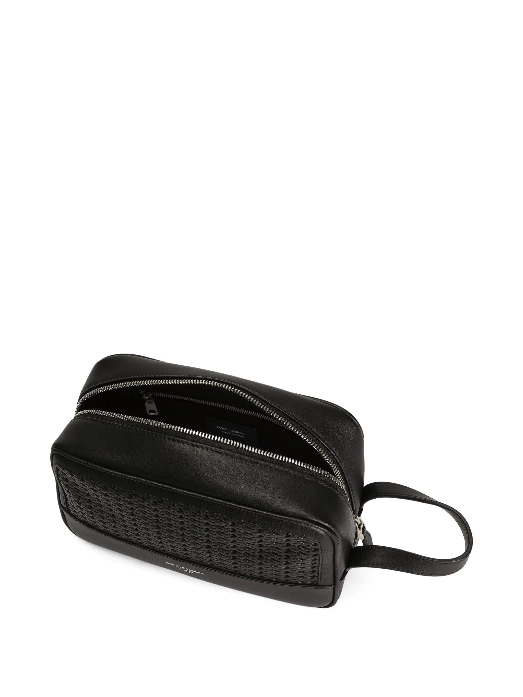 Dolce & Gabbana woven - panelled wash bag