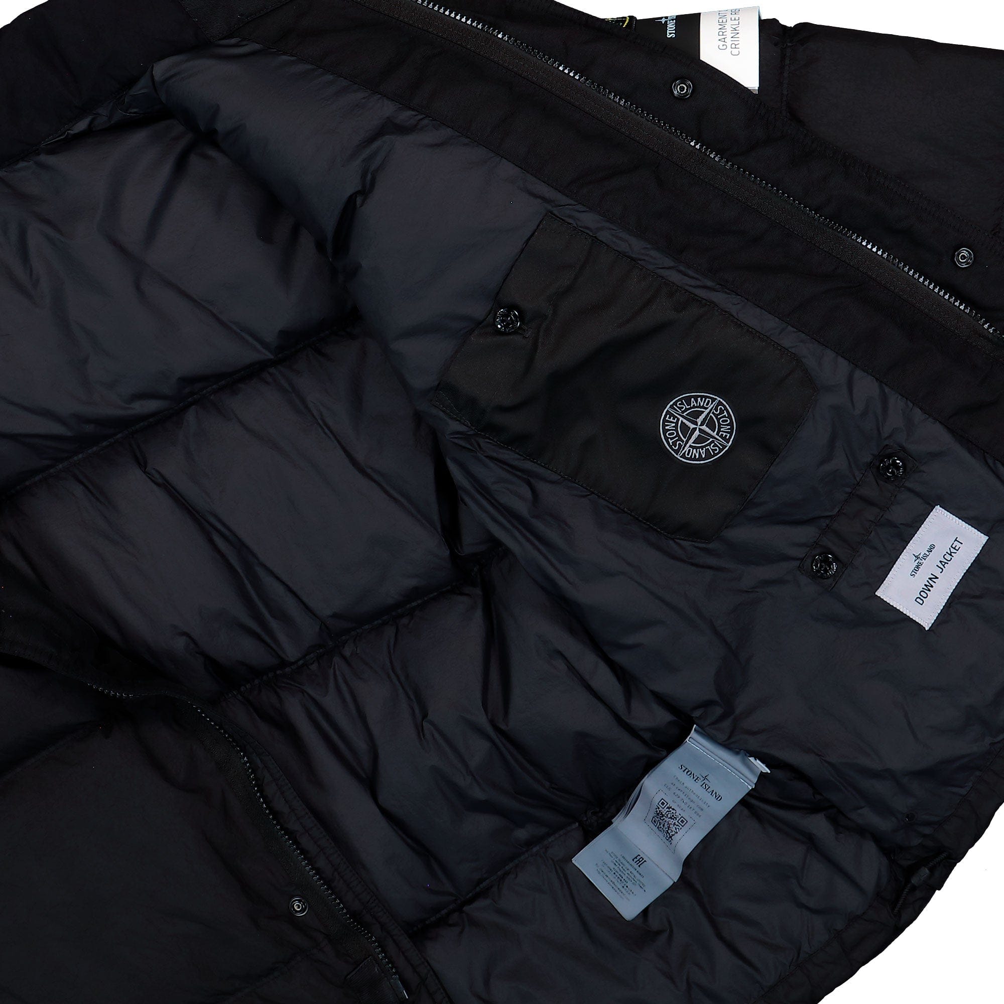 Stone Island Garment Dyed Crinkle Reps NY Down Jacket With Wind Resistance