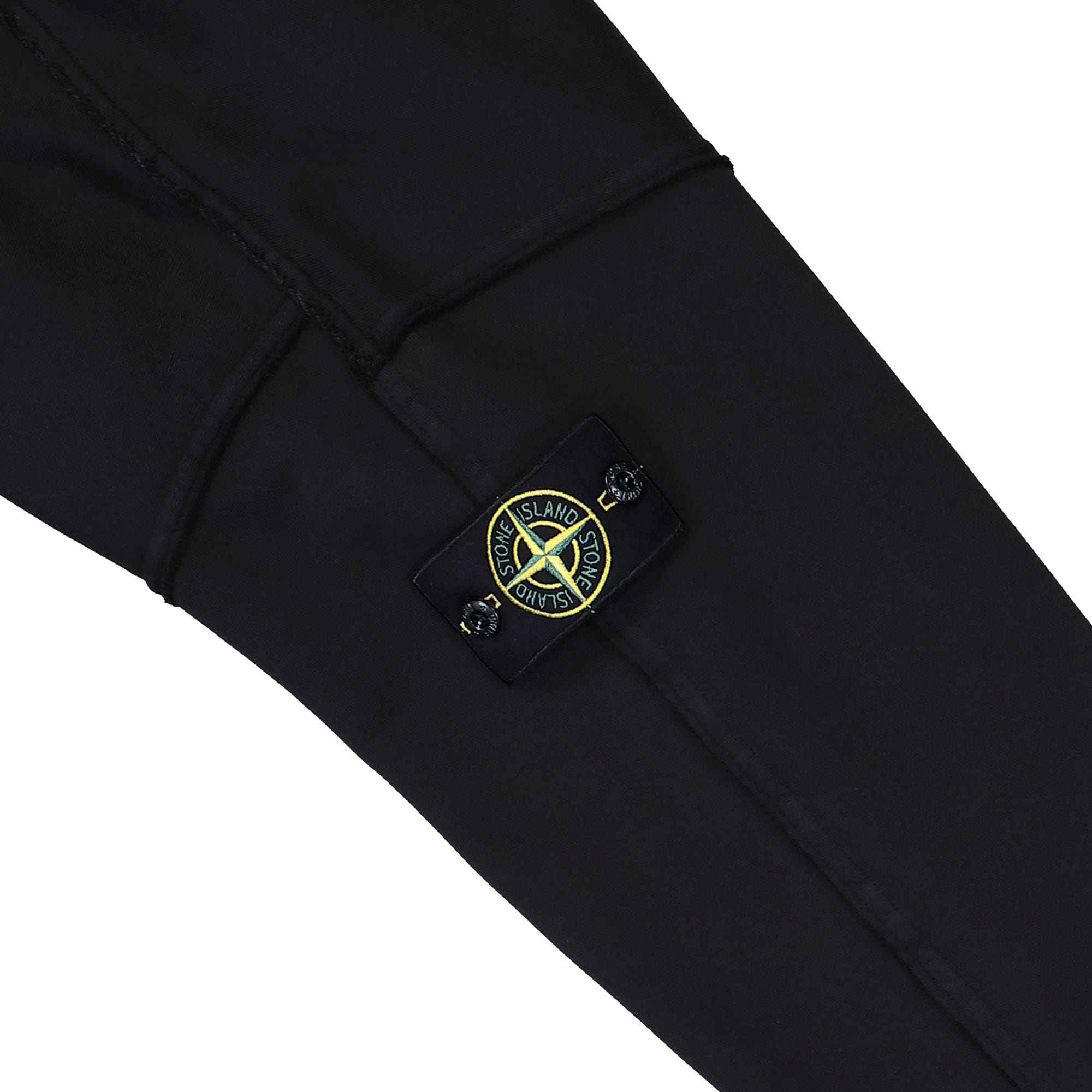Stone Island Organic Cotton Fleece Zip Up Hoodie Sweater