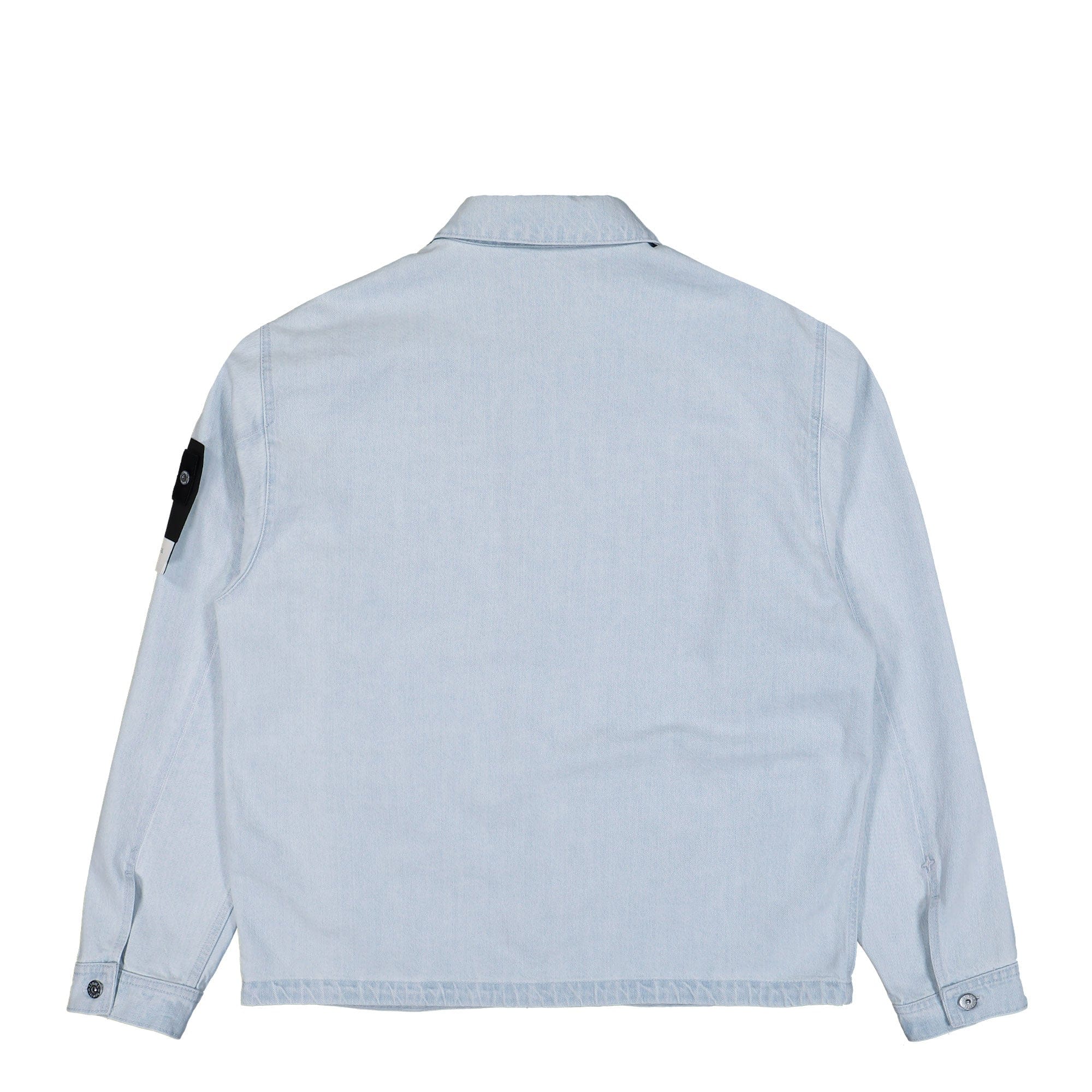 Stone Island Indigo Denim Ultra Bleached Biker Jacket