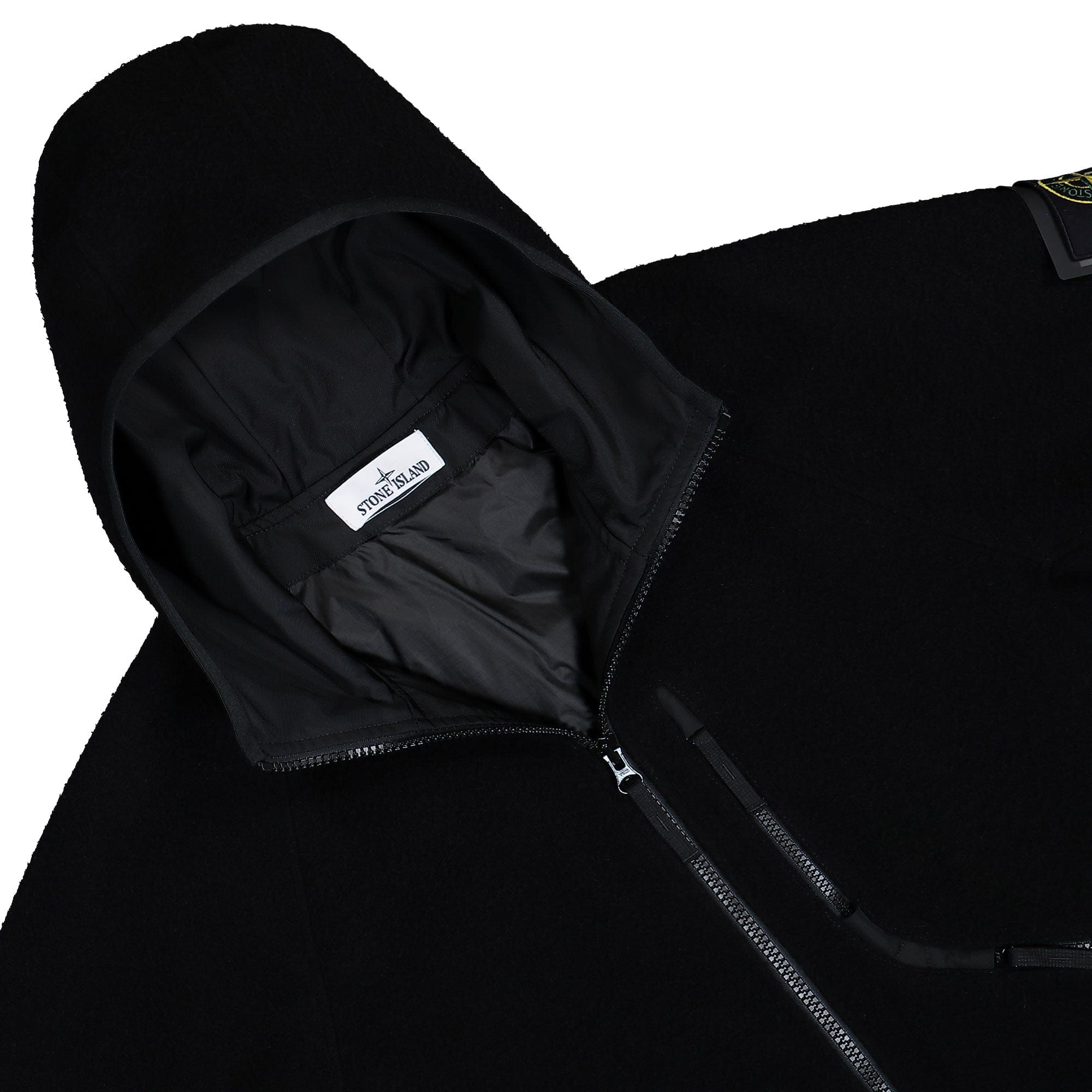 Stone Island Hooded Jacket With Anti - Drop And Zip Chest Pocket