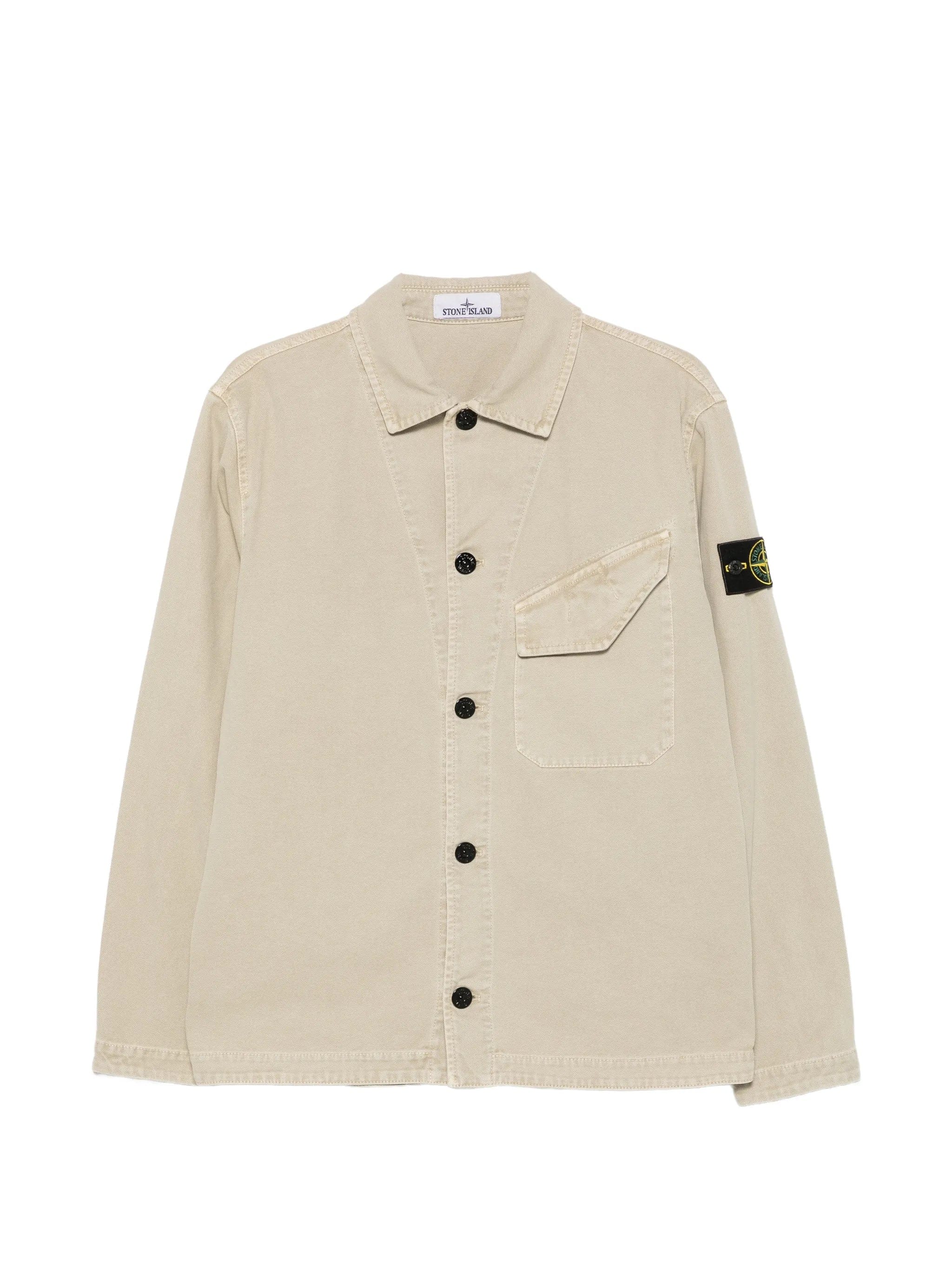 Stone Island logo - patch chest - pocket shirt jacket