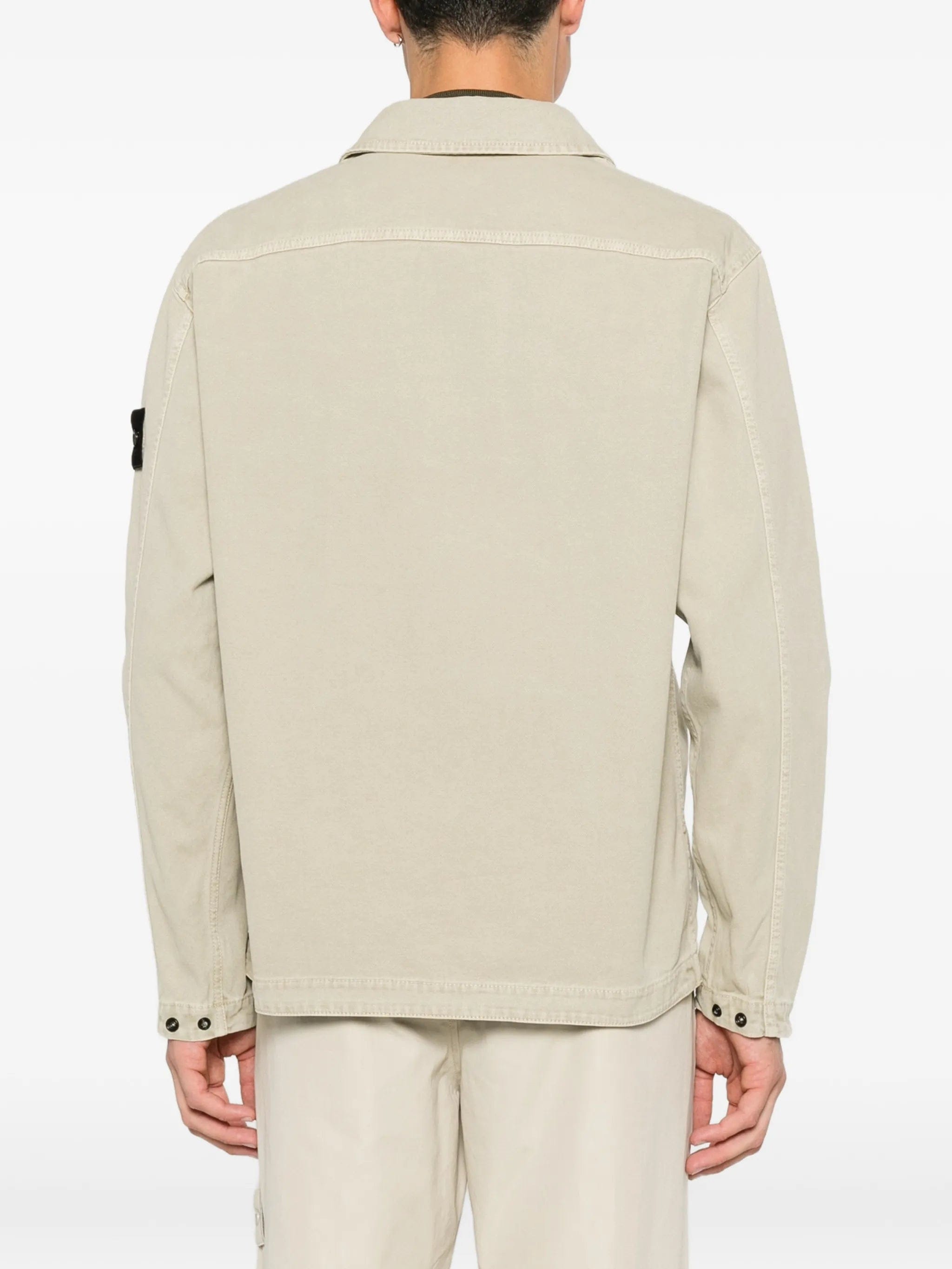 Stone Island logo - patch chest - pocket shirt jacket