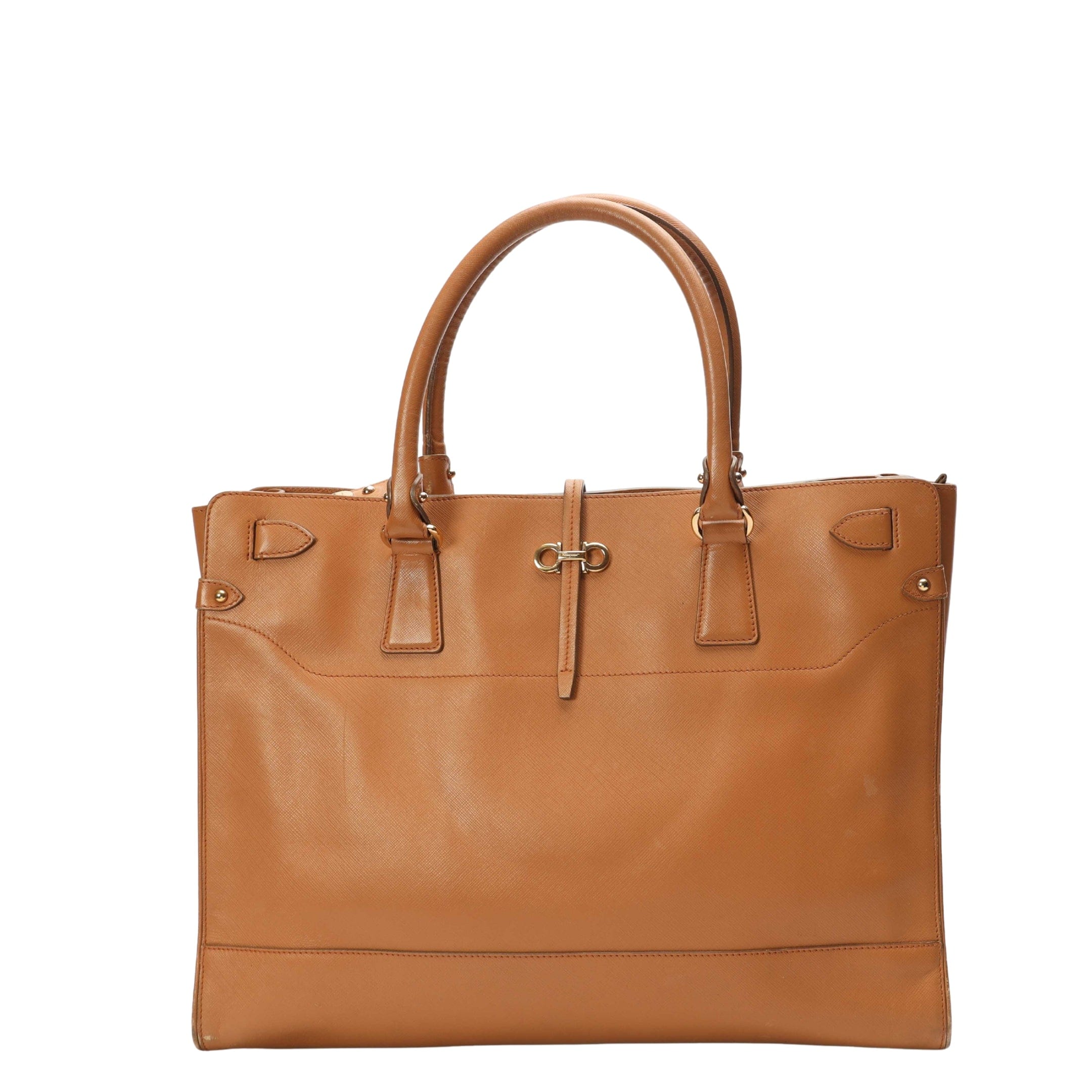 Salvatore Ferragamo Brown Briana Tote