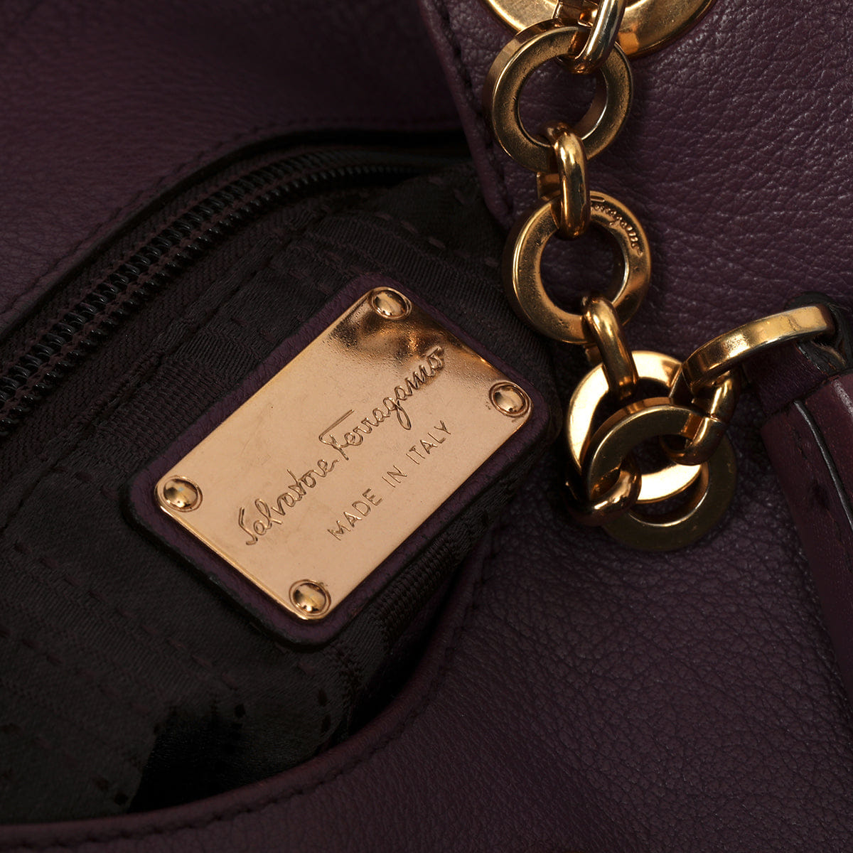 Salvatore Ferragamo Betulla Chain Tote One Size