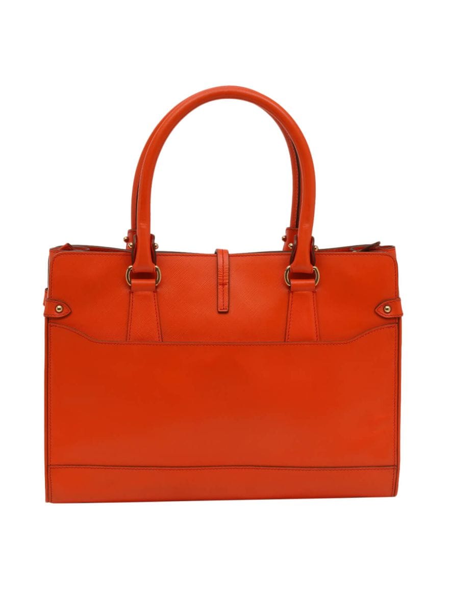 Salvatore Ferragamo Batik Leather Tote Bag