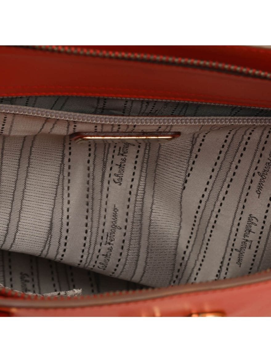 Salvatore Ferragamo Batik Leather Tote Bag