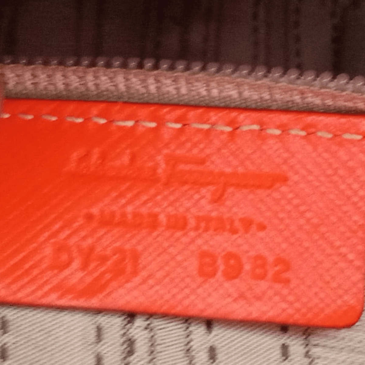 Salvatore Ferragamo Batik Leather Tote Bag