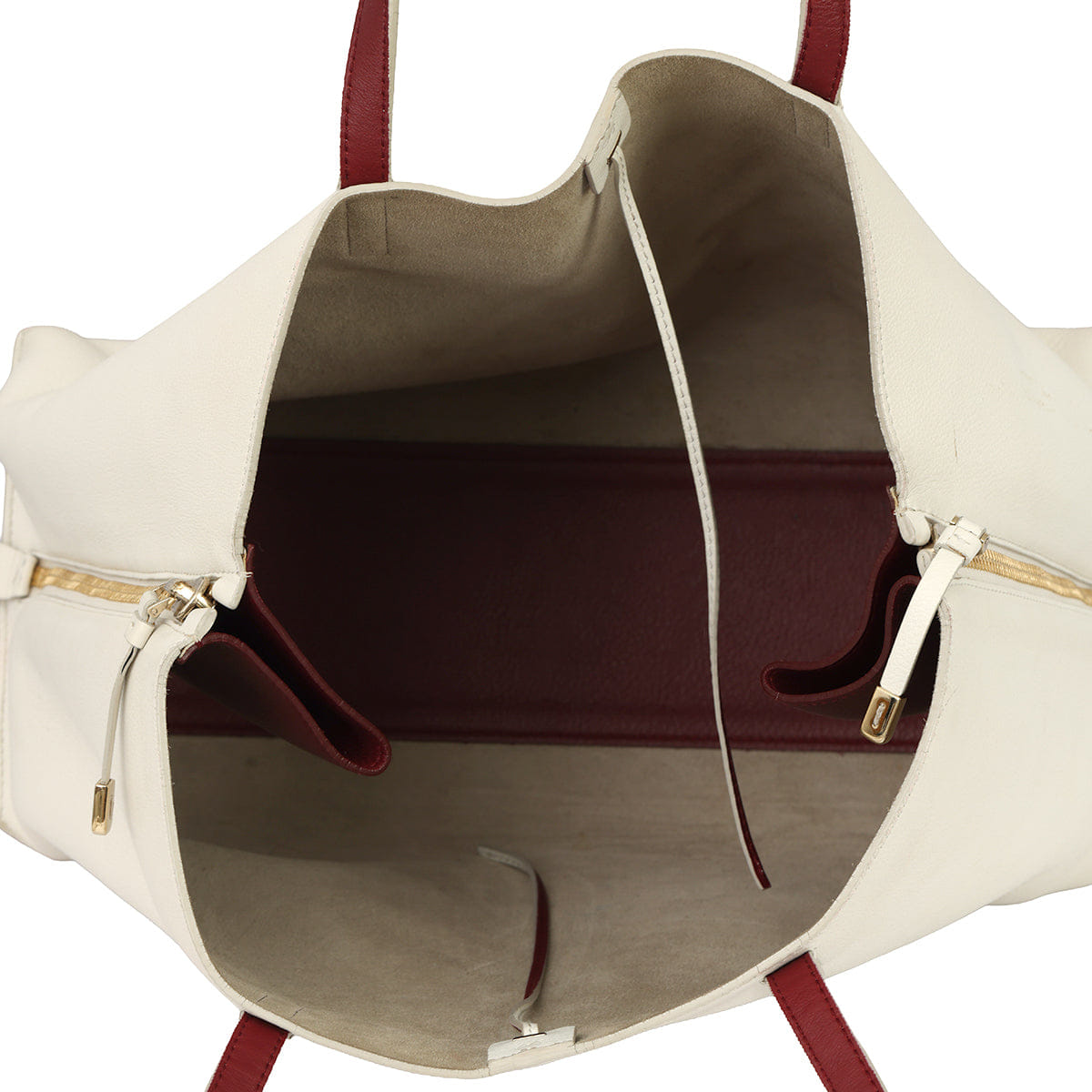SALVATORE FERRAGAMO JET SET LARGE WHITE TOTE BAG
