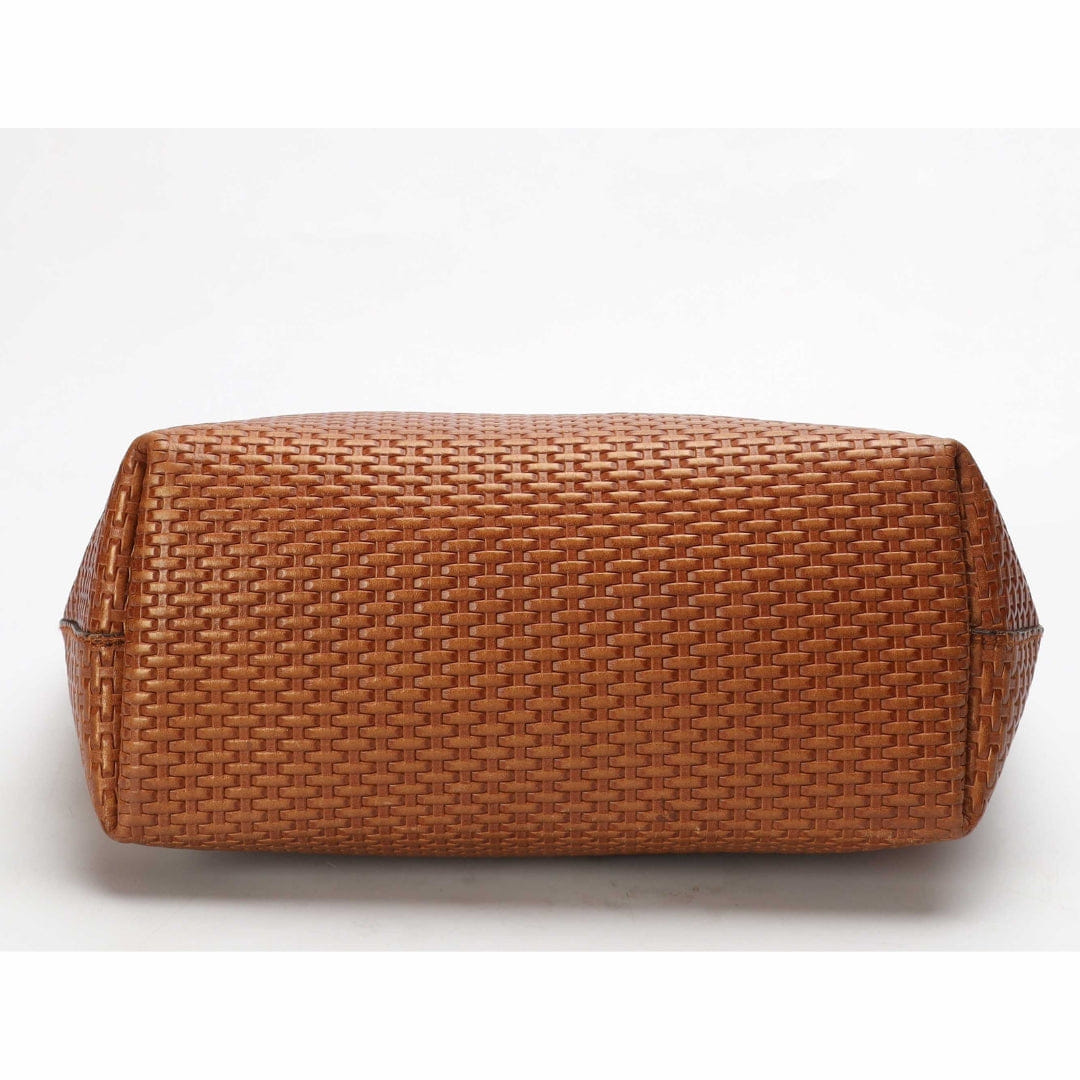 Salvatore Ferragamo Brown Braided Bice Tote