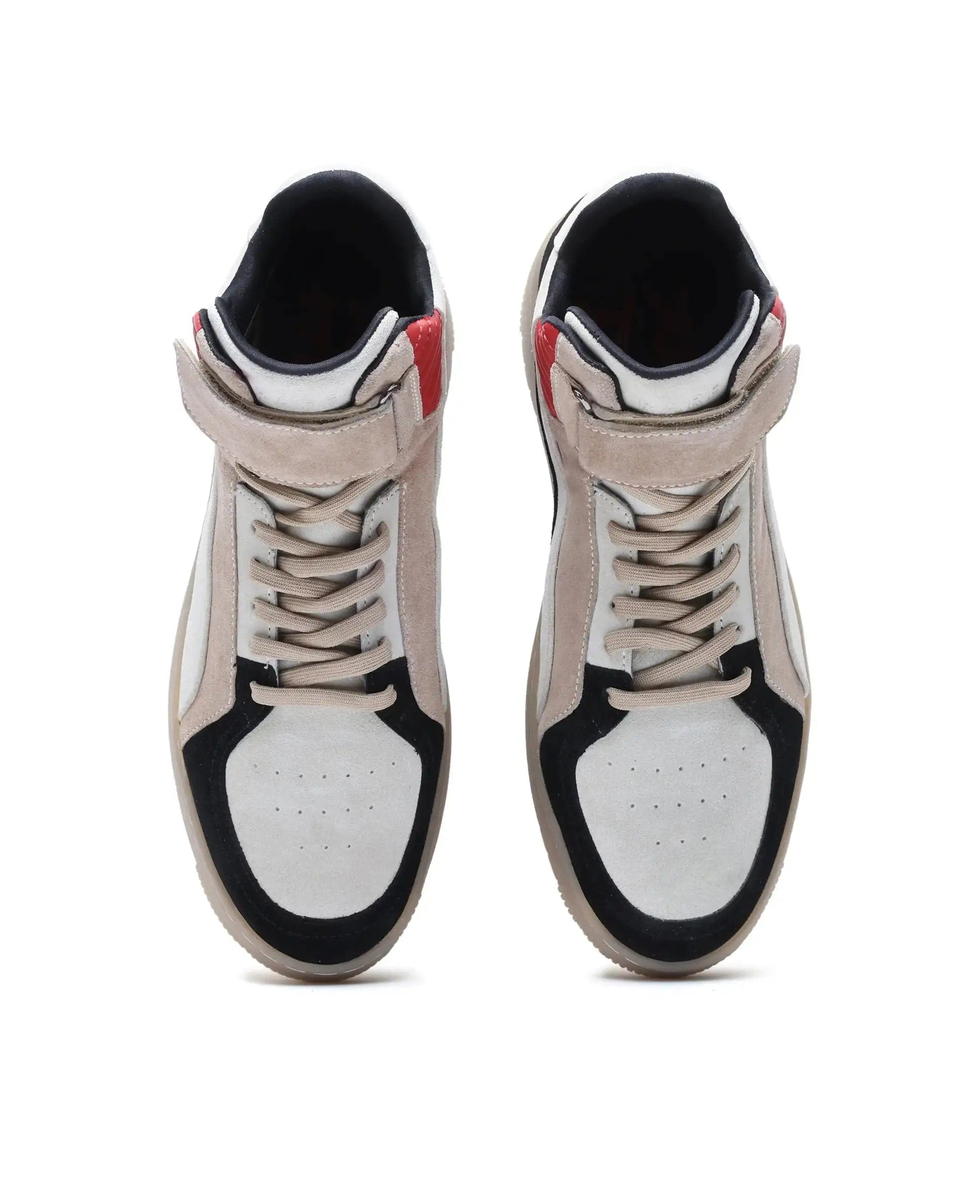 RAREZ Rare Rabbit Men's Bacu Red Lace - Up Suede Leather Closure Sneaker