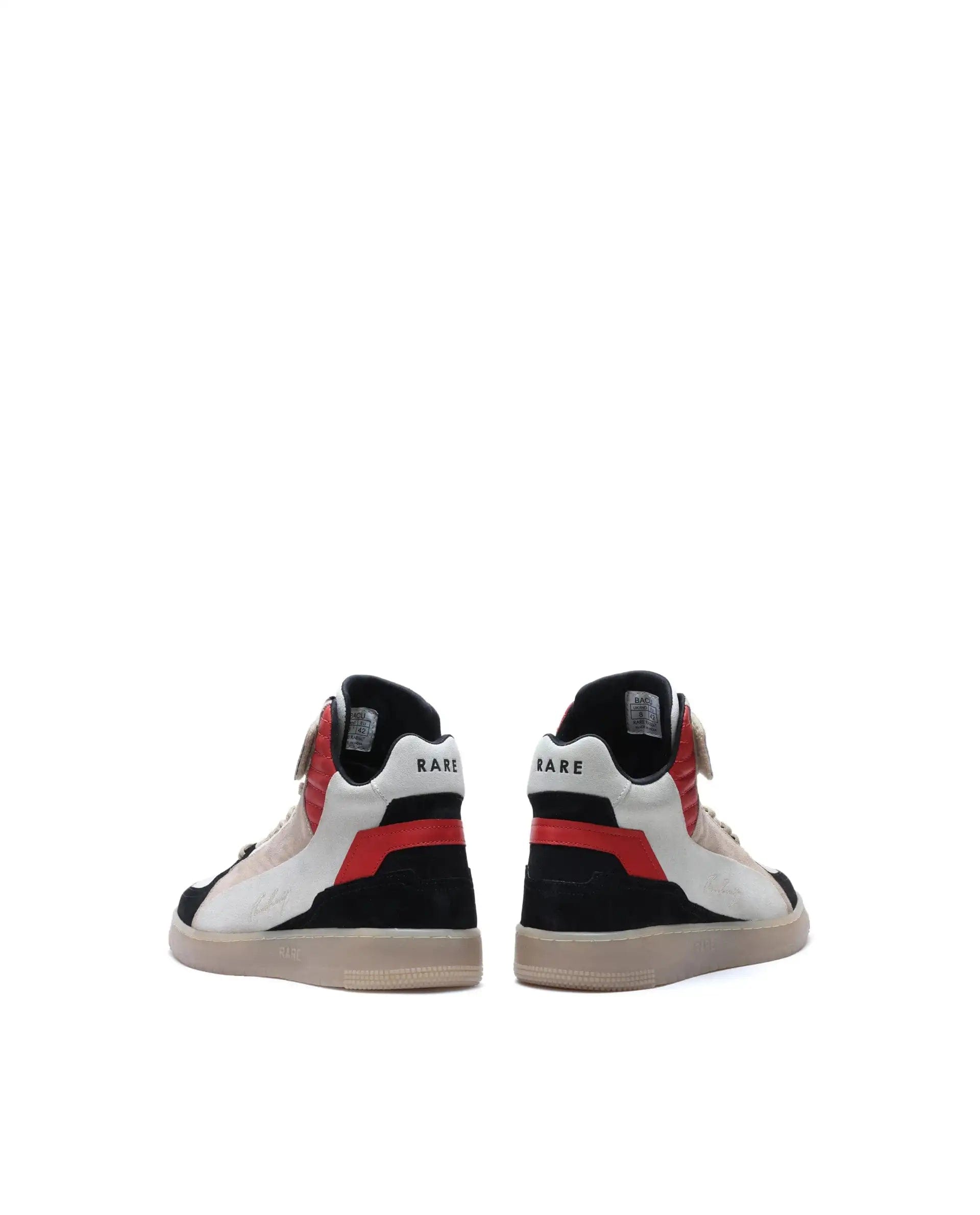 RAREZ Rare Rabbit Men's Bacu Red Lace - Up Suede Leather Closure Sneaker