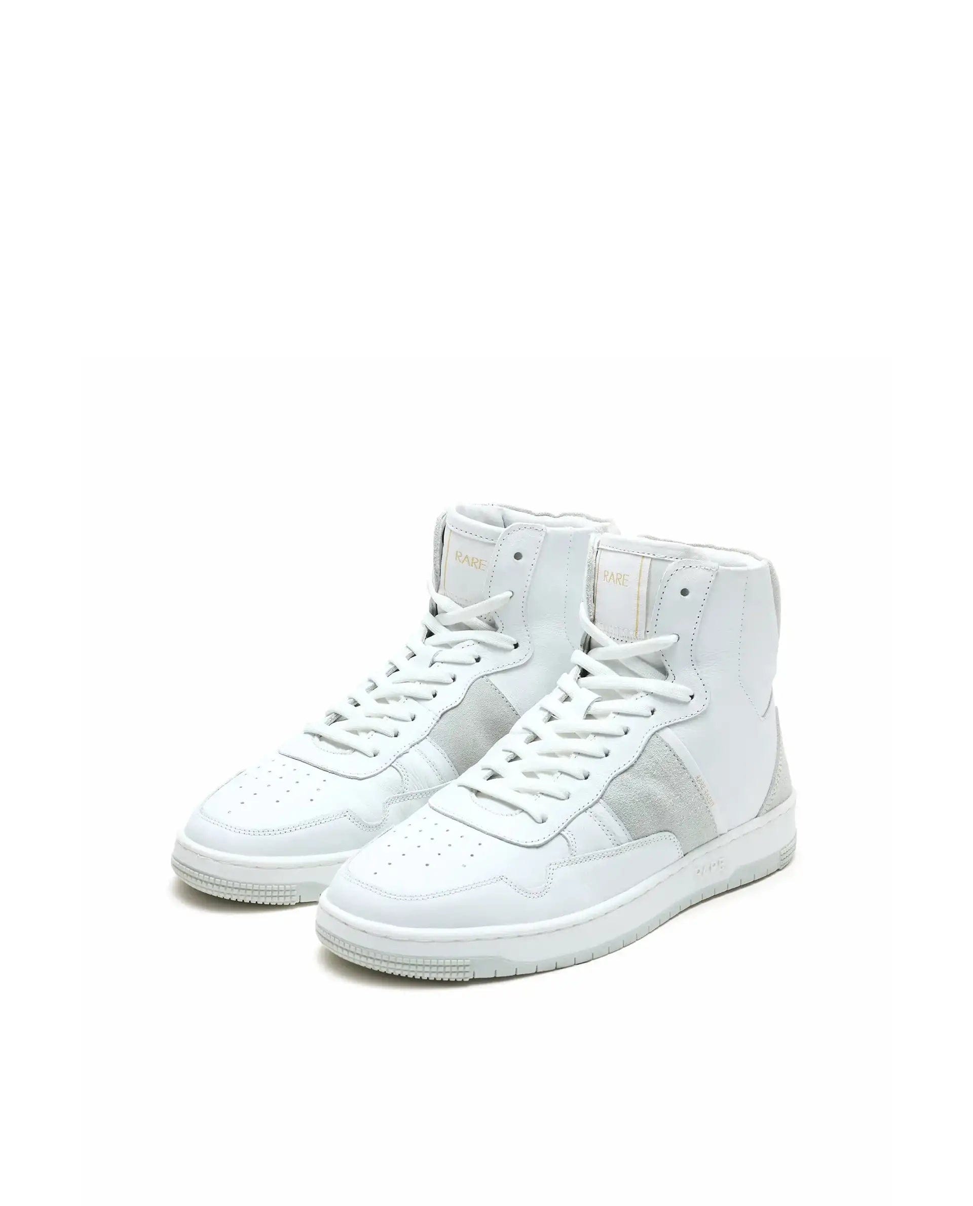 RAREZ Rare Rabbit Men's Dist Cement Leather Lace - Up Closure High - Top Sneaker