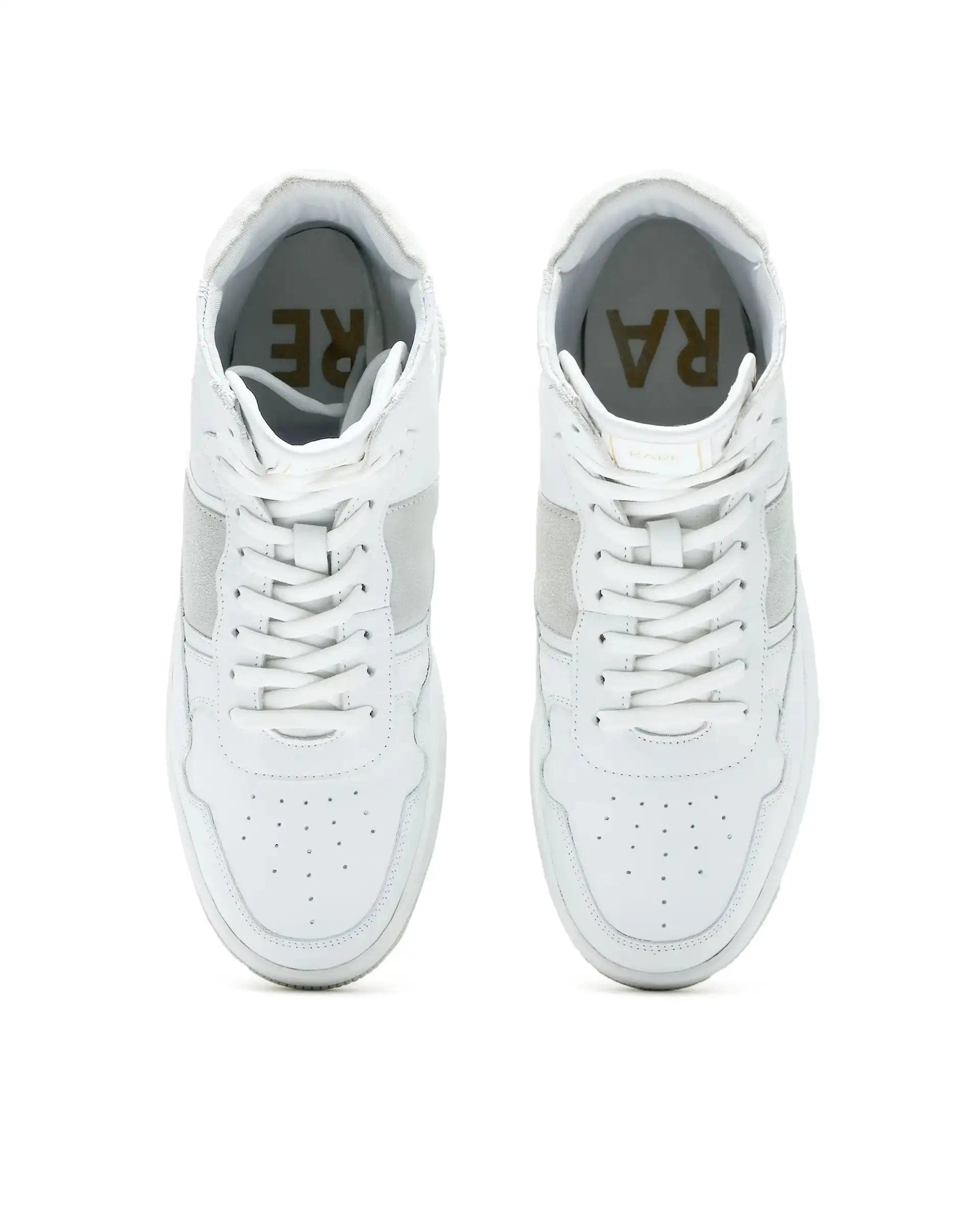 RAREZ Rare Rabbit Men's Dist Cement Leather Lace - Up Closure High - Top Sneaker