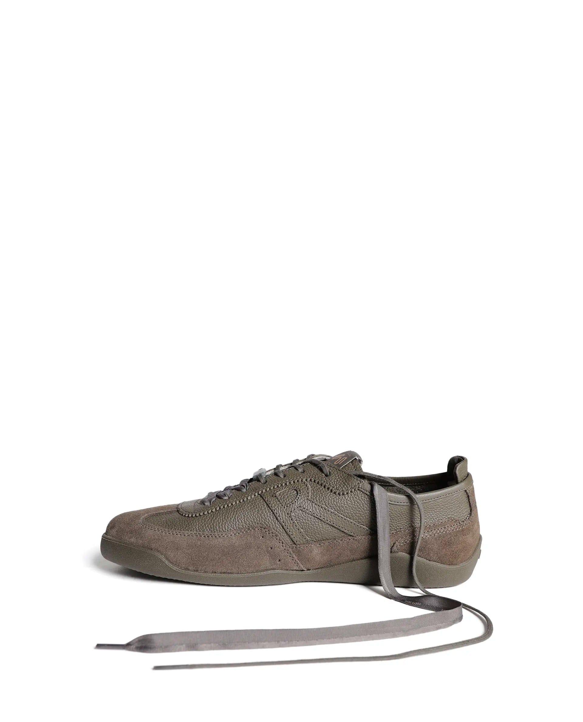 Rarez Men's Sugoi Still Primary Tent Olive Leather Regular Sneaker