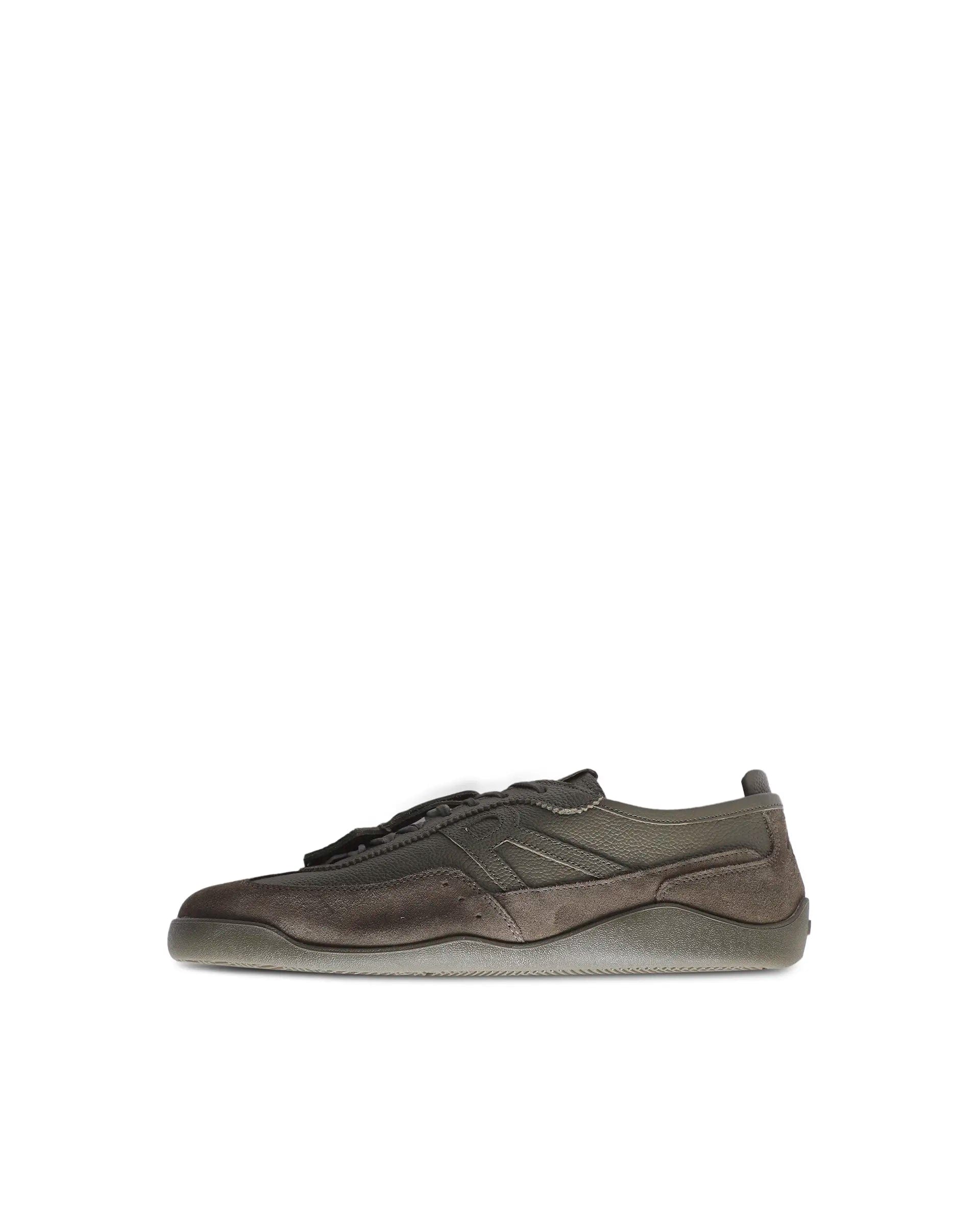 Rarez Men's Sugoi Still Primary Tent Olive Leather Regular Sneaker