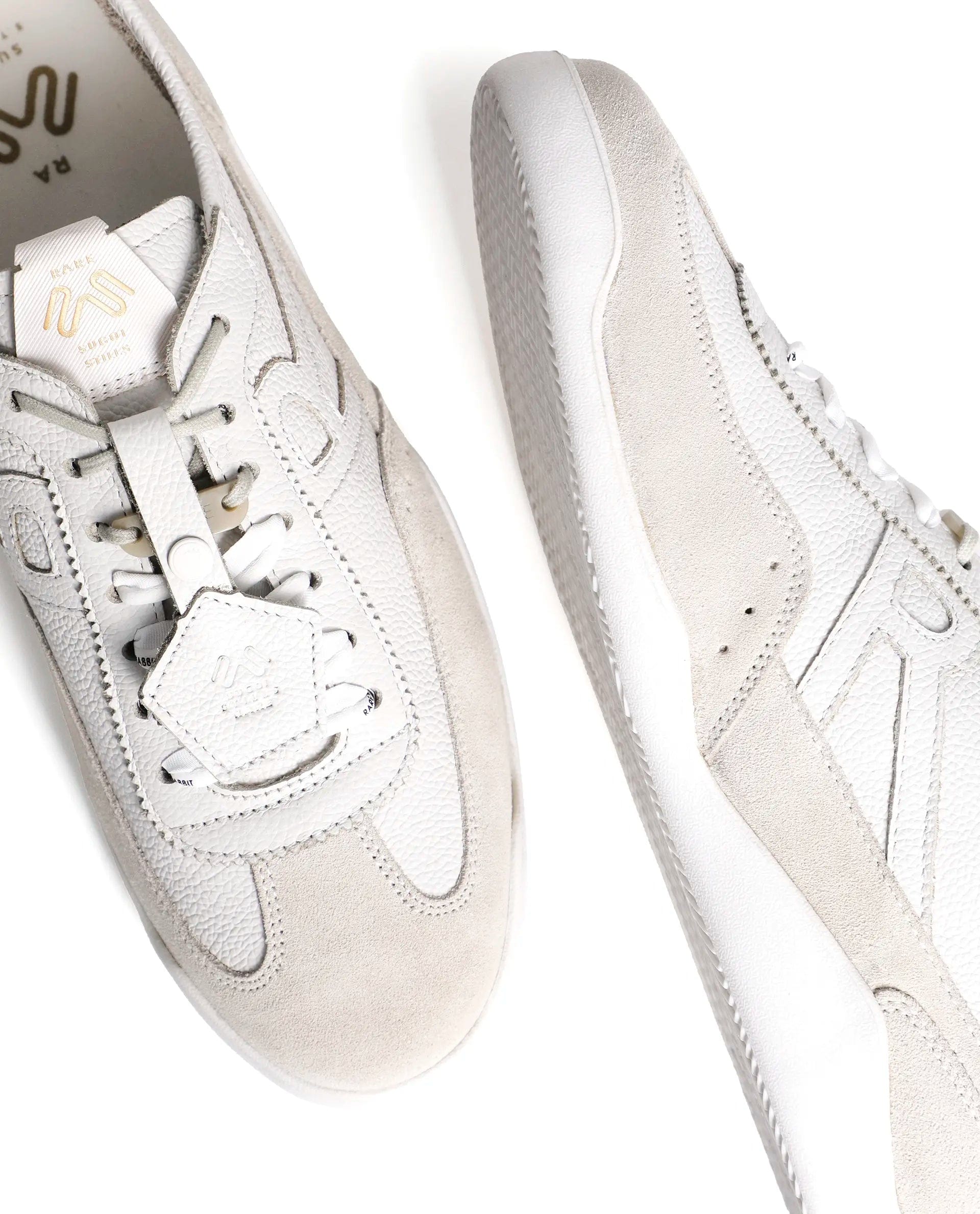 Rarez Men's Sugoi Still Primary Ivory Leather Regular Sneaker