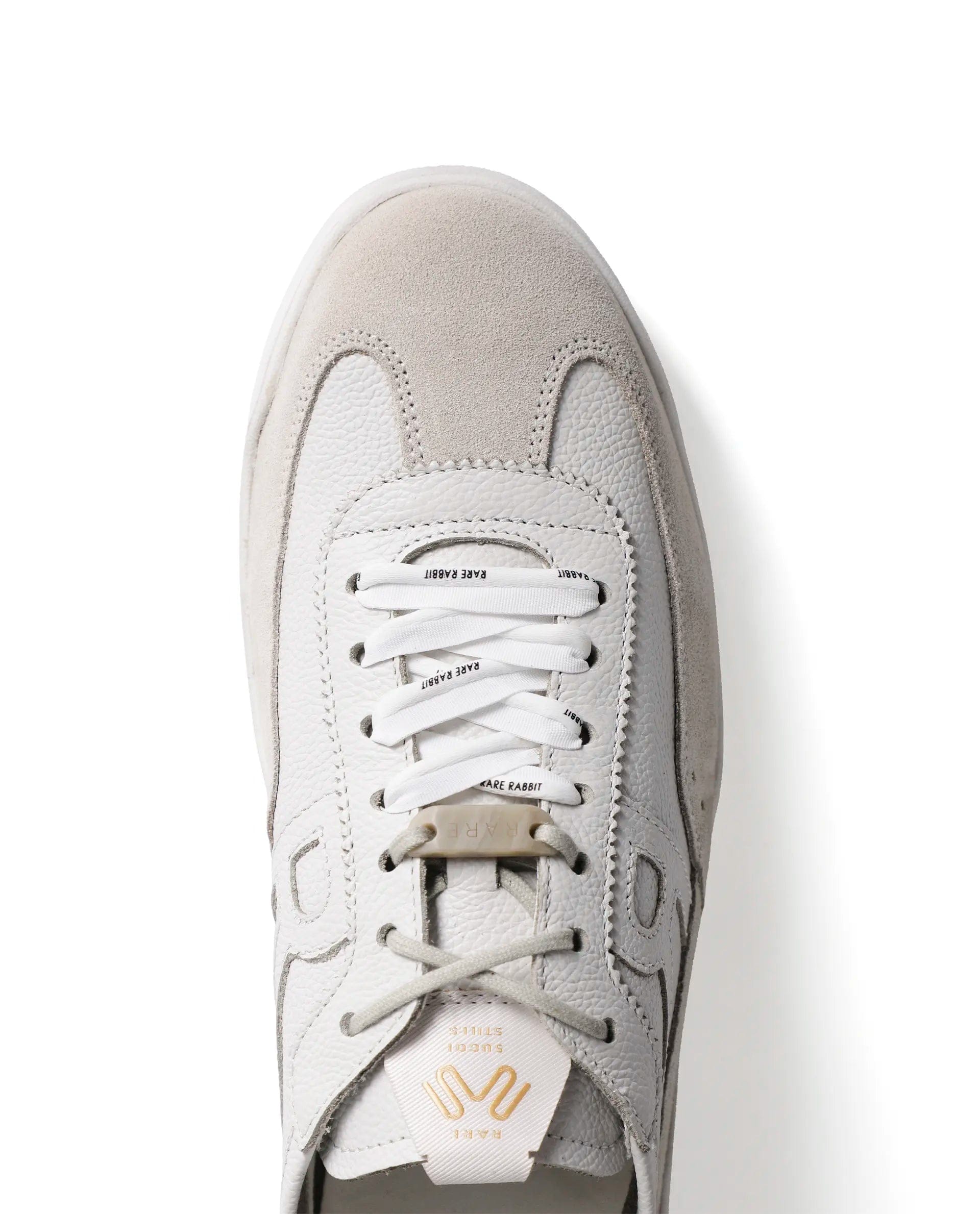 Rarez Men's Sugoi Still Primary Ivory Leather Regular Sneaker