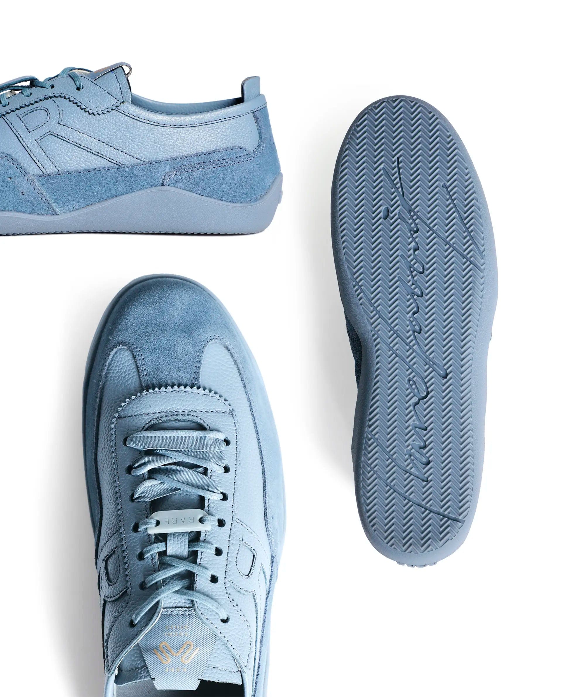 Rarez Men's Sugoi Still Primary Cobalt Leather Regular Sneaker