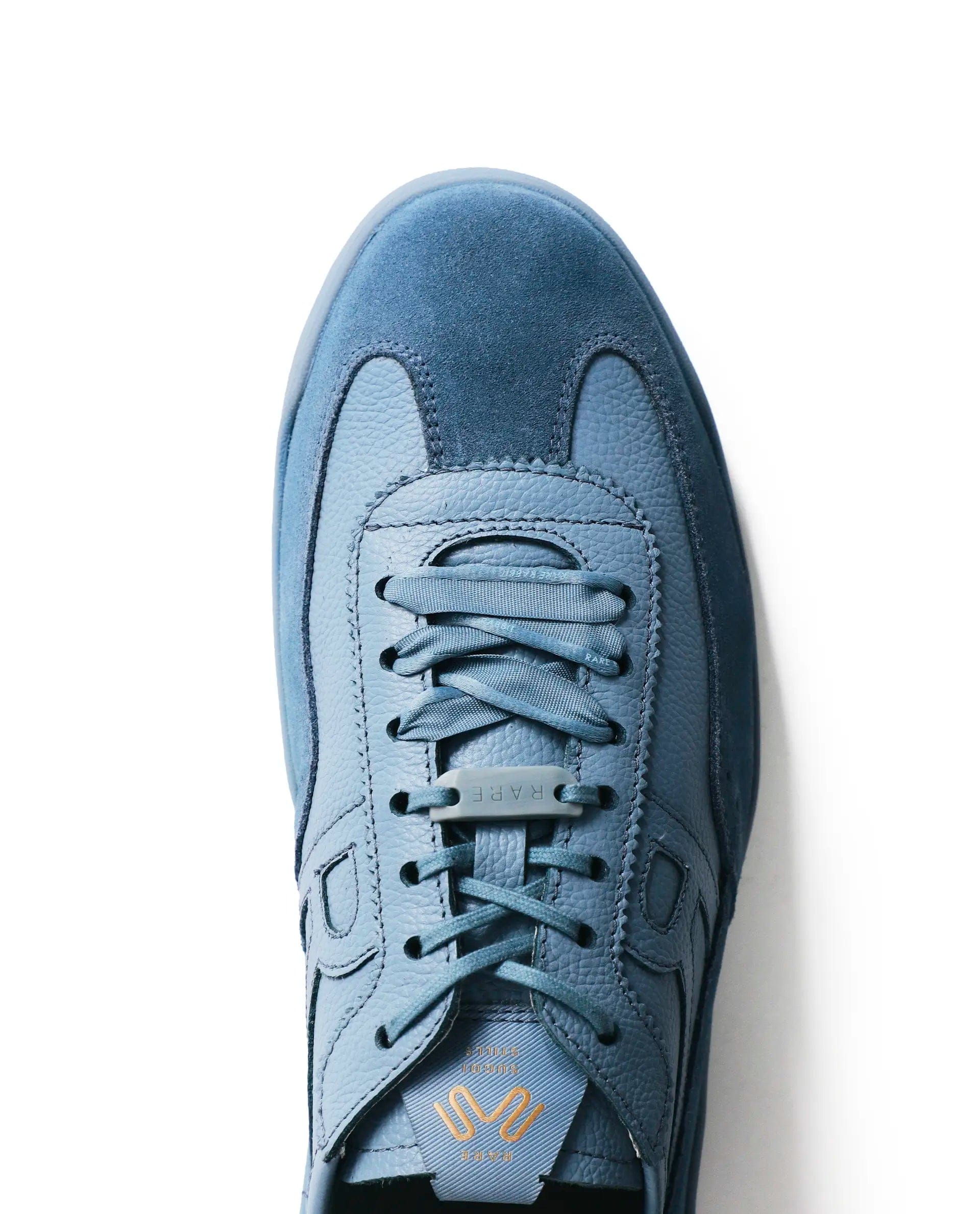 Rarez Men's Sugoi Still Primary Cobalt Leather Regular Sneaker
