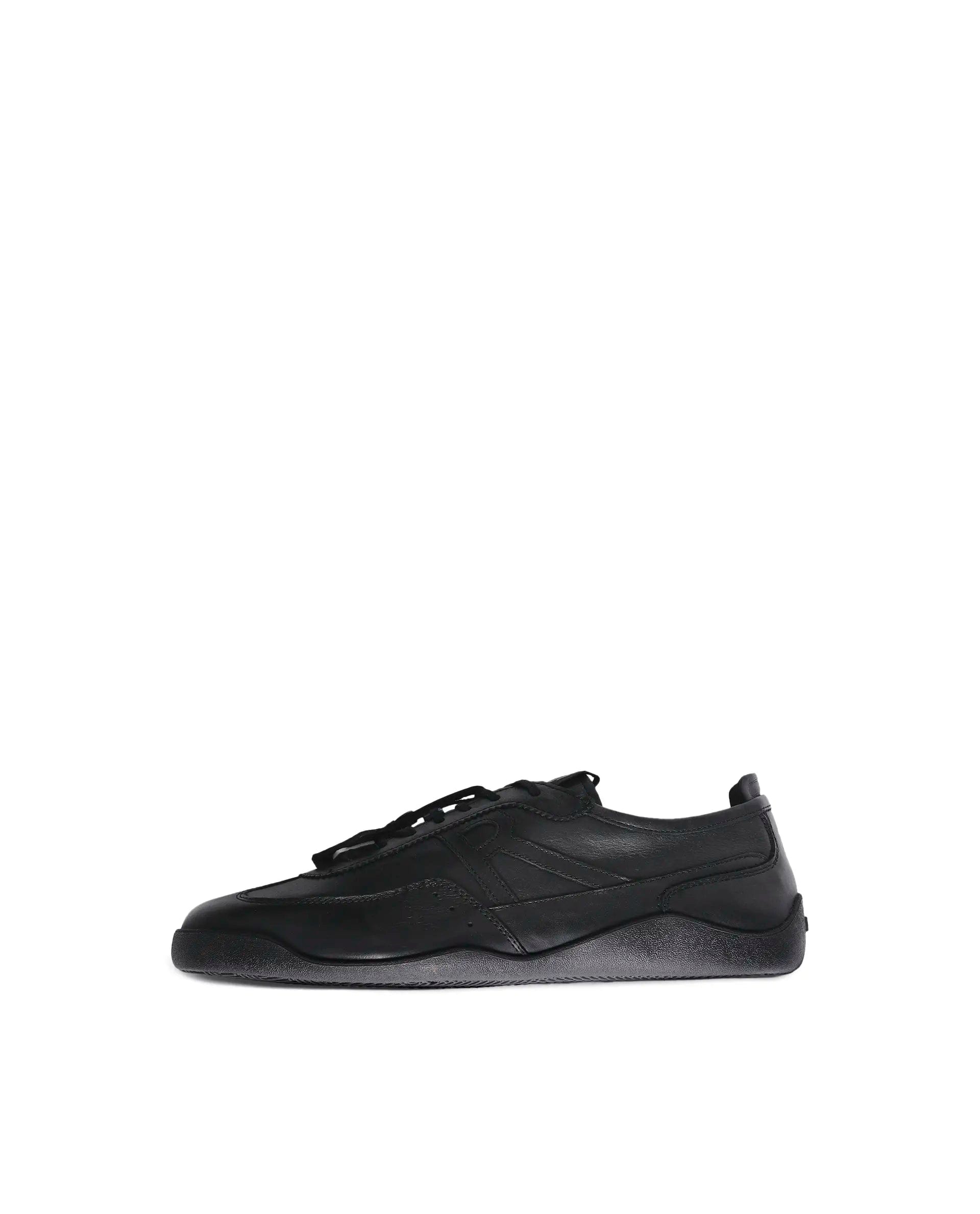 Rarez Men's Sugoi Still Primary Black Leather Regular Sneaker