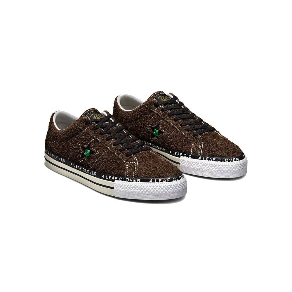 Converse x Patta Four - Leaf Clover One Star Pro - Java/Burnt Olive/White
