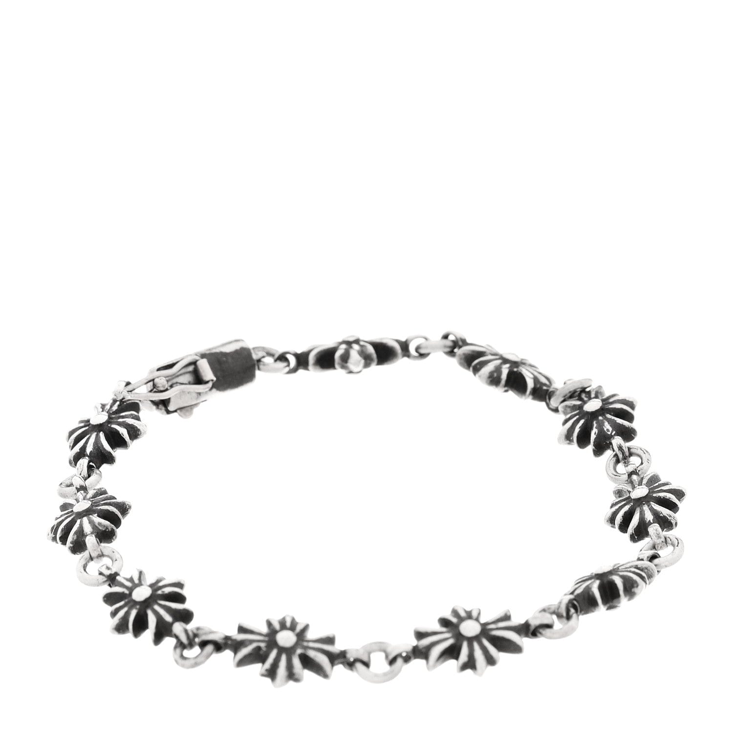 Chrome Hearts Sterling Silver Tiny E CH Plus Bracelet
