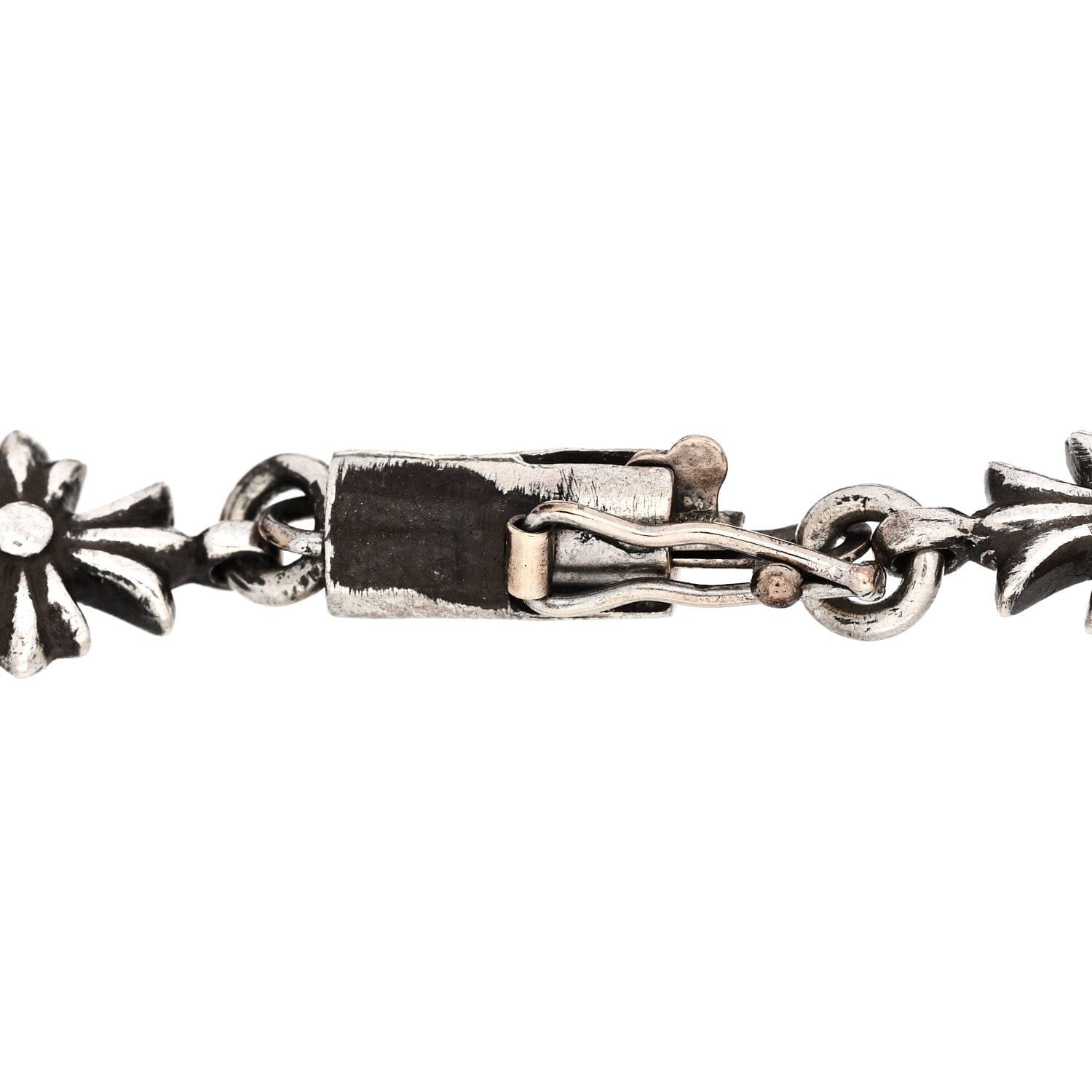 Chrome Hearts Sterling Silver Tiny E CH Plus Bracelet