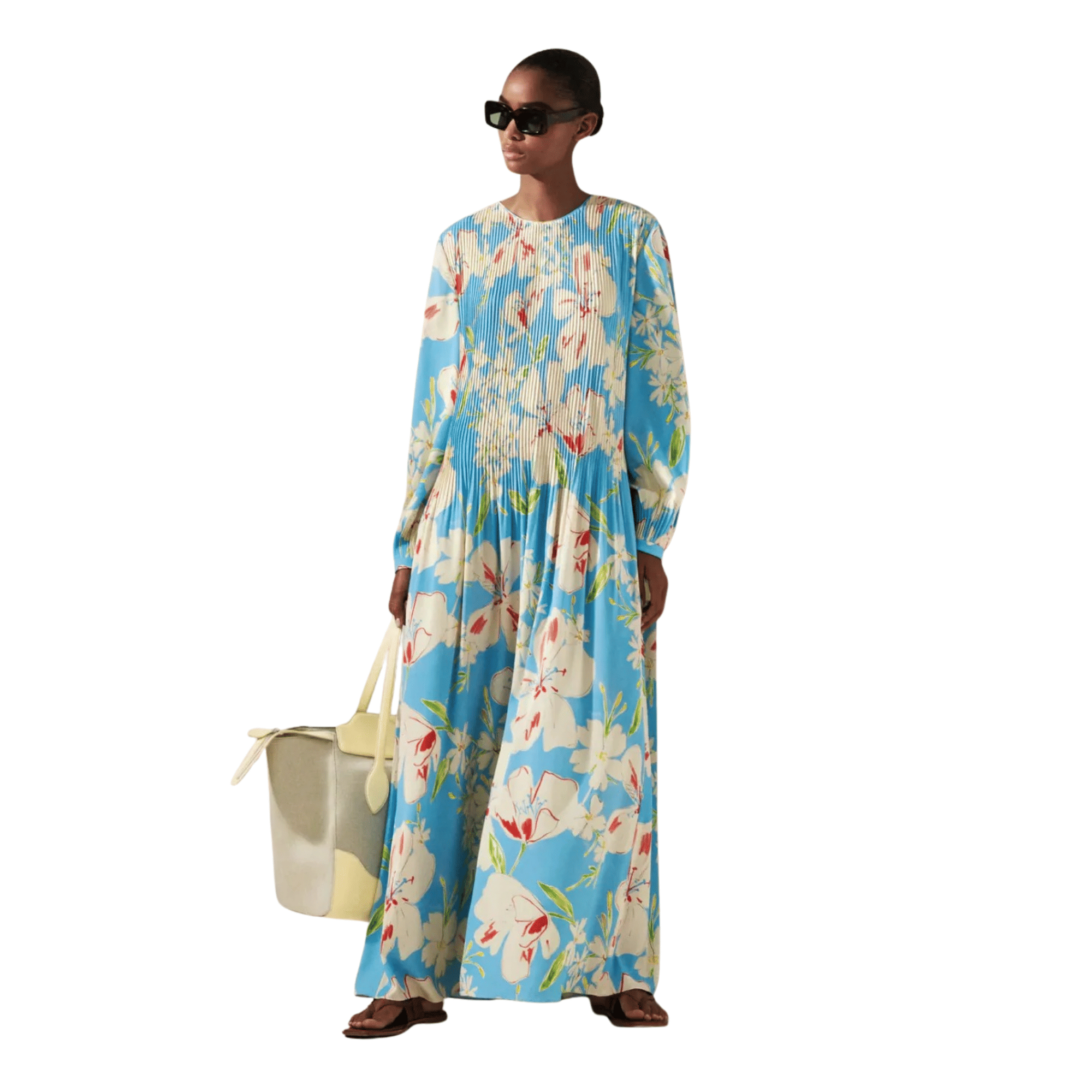 LORO PIANA ABITO AILEA FLOWER FAIR DRESS (فستان)