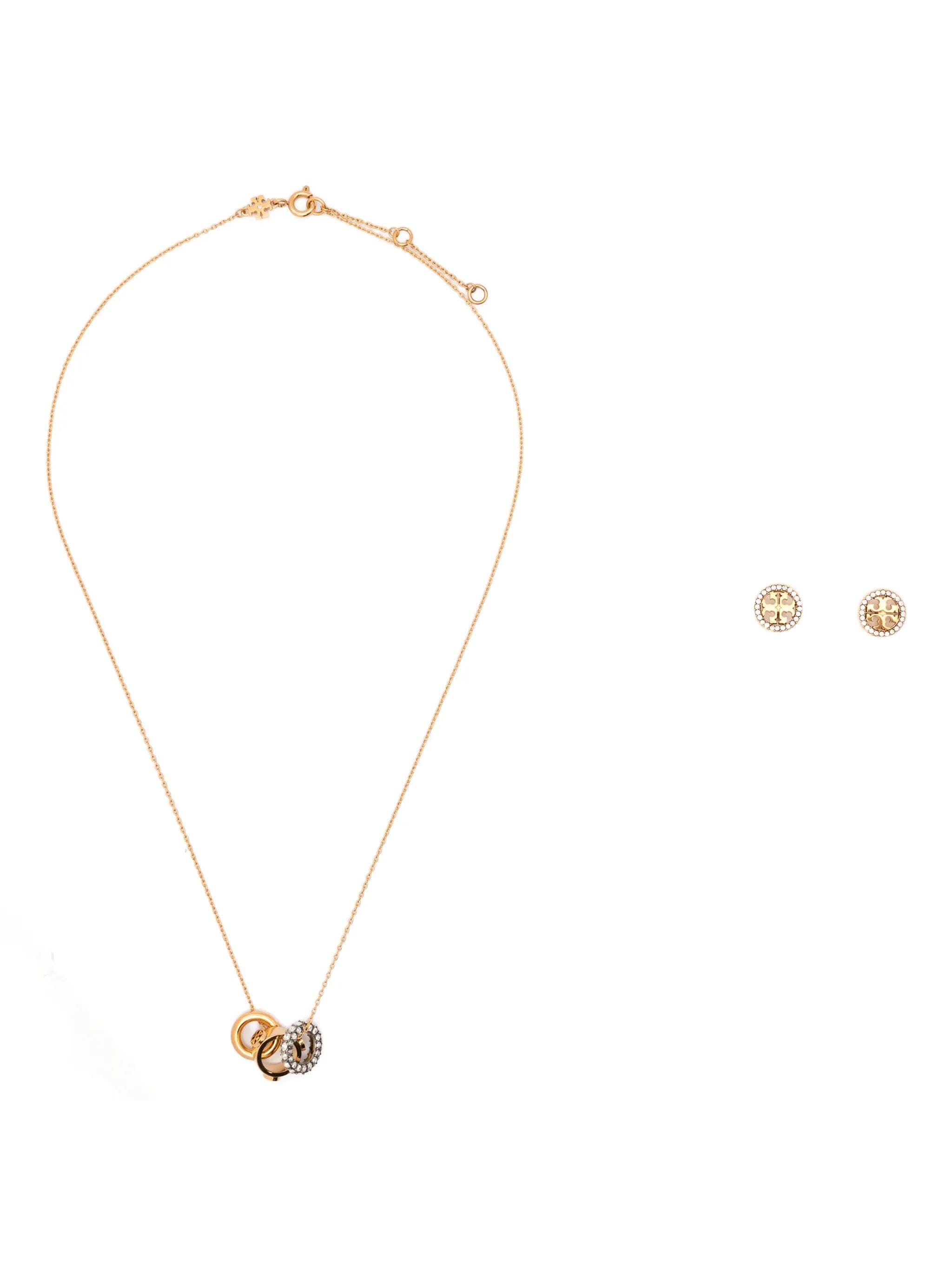 Tory Burch Pavé crystal - embellished necklace and earring set
