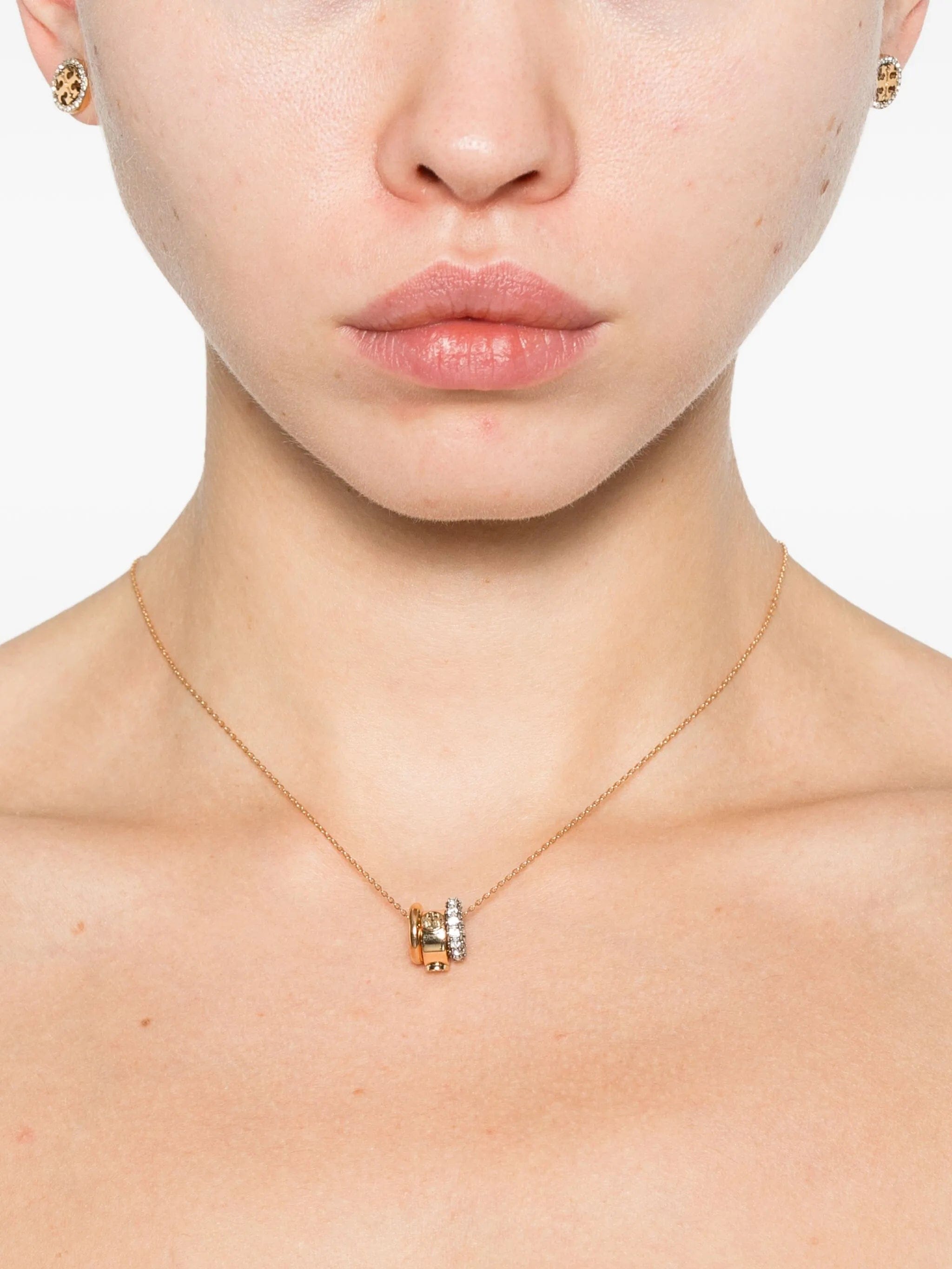 Tory Burch Pavé crystal - embellished necklace and earring set