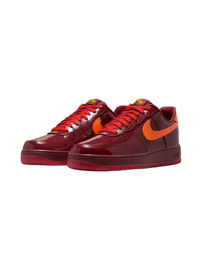 My Store Nike Air Force 1 Low Patent Leather Dark Team Red Safety Orange - Preorder