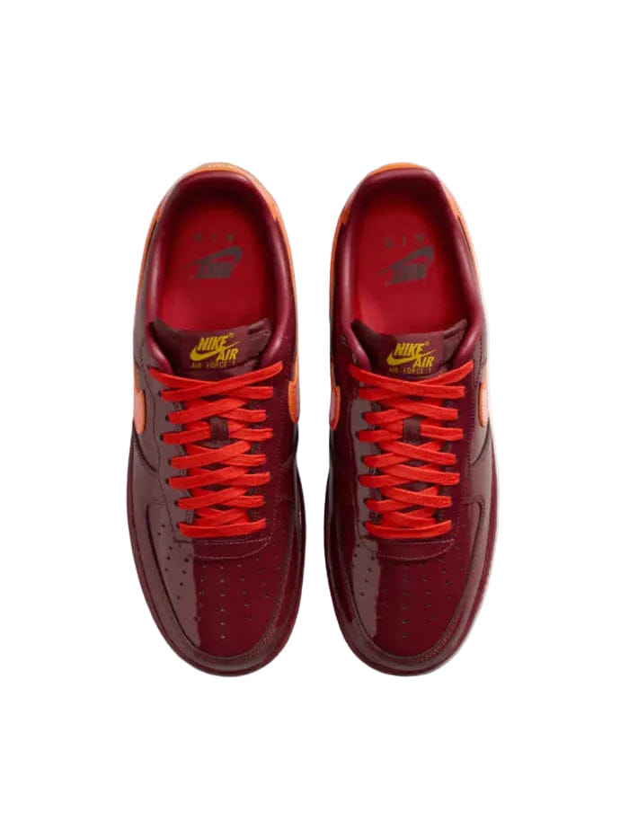 My Store Nike Air Force 1 Low Patent Leather Dark Team Red Safety Orange - Preorder