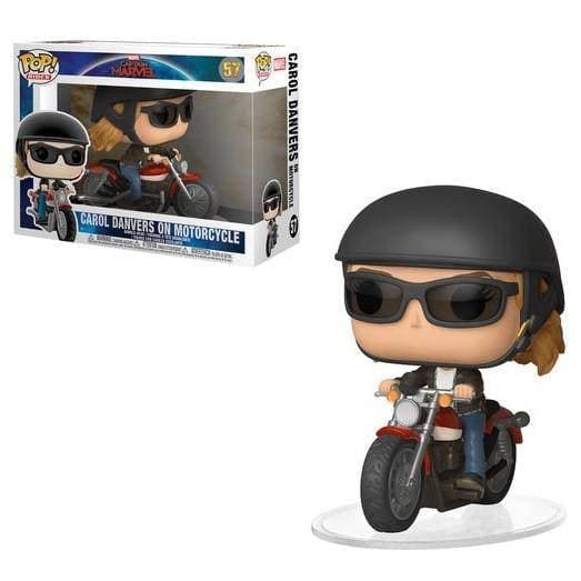Funko Pop! 57 Pop Rides - Captain Marvel - Carol Danvers on Motorcycle Vinyl Figure