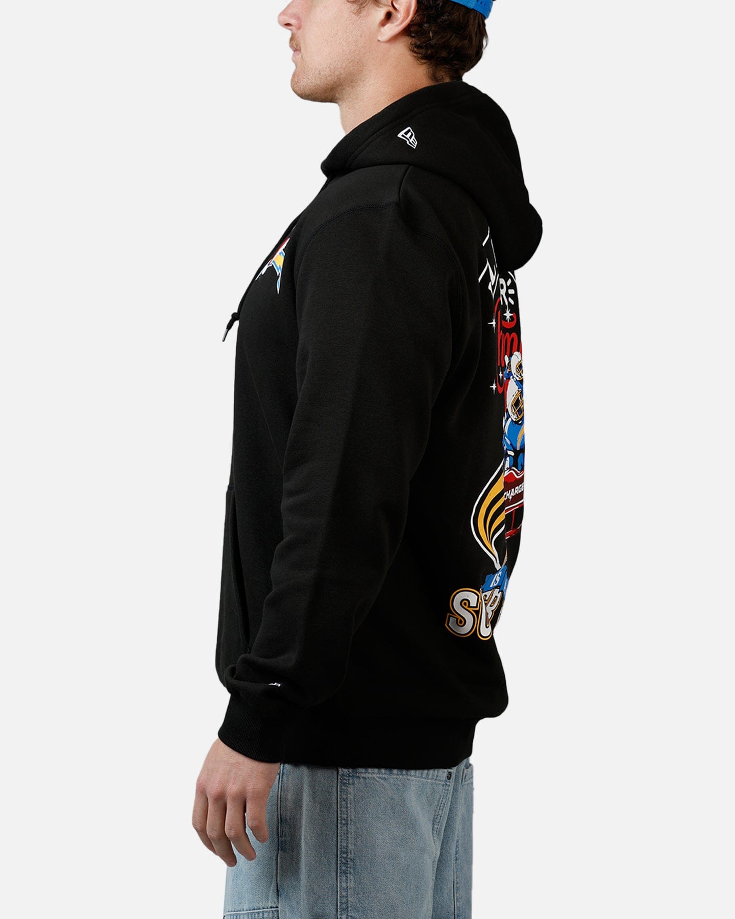 New Era Los Angeles Chargers All I Want For Christmas Hoodie Black