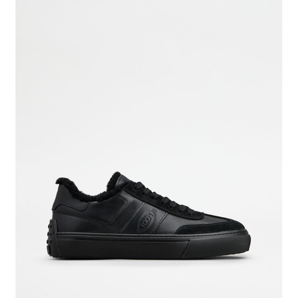Tod's Tods Sneakers In Leather Black Mens