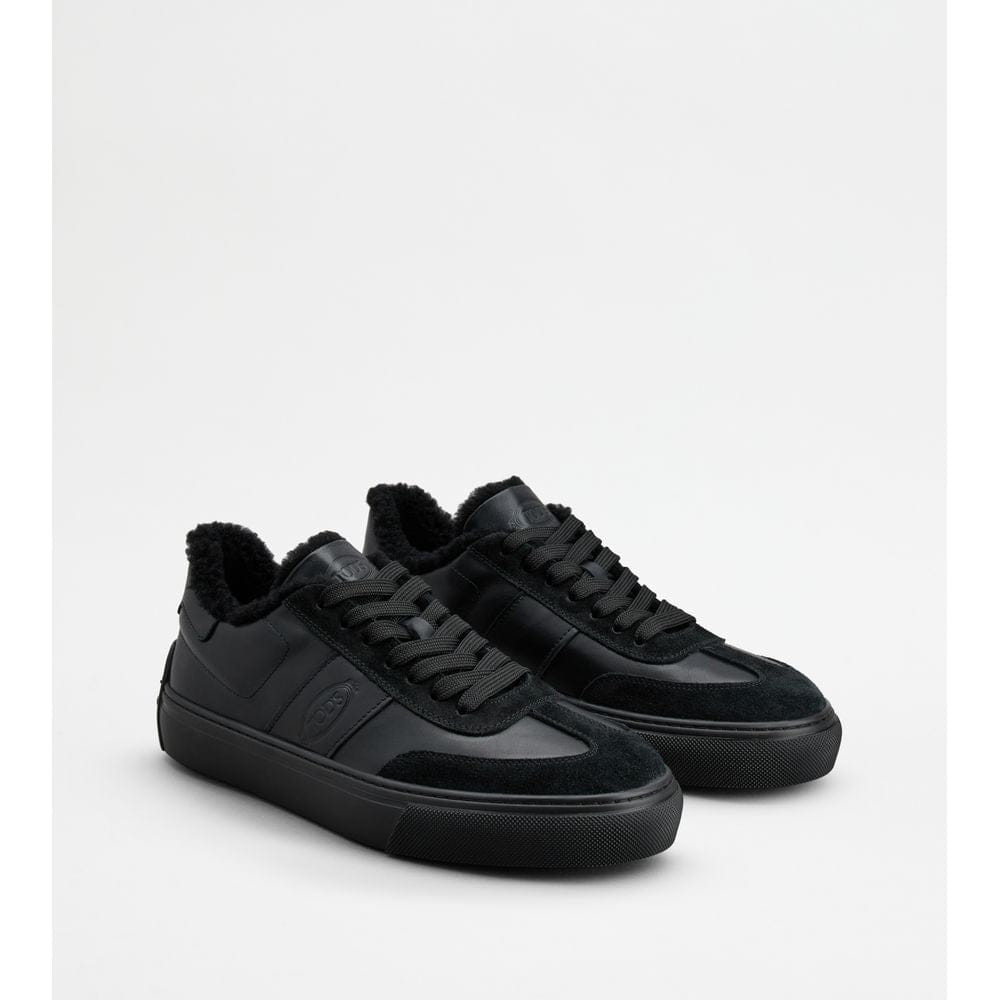 Tod's Tods Sneakers In Leather Black Mens