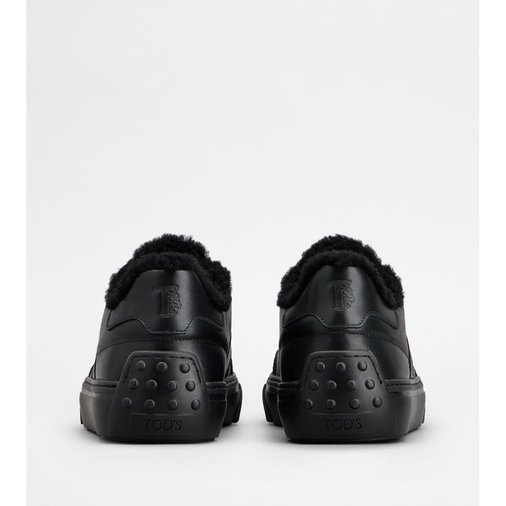 Tod's Tods Sneakers In Leather Black Mens