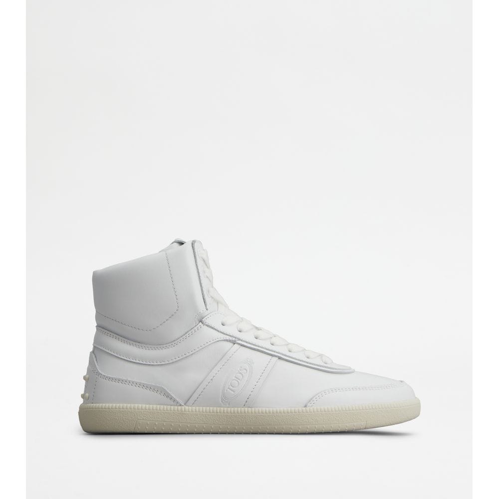 Tod's Tods Tabs Sneakers High - Top In Leather White Womens