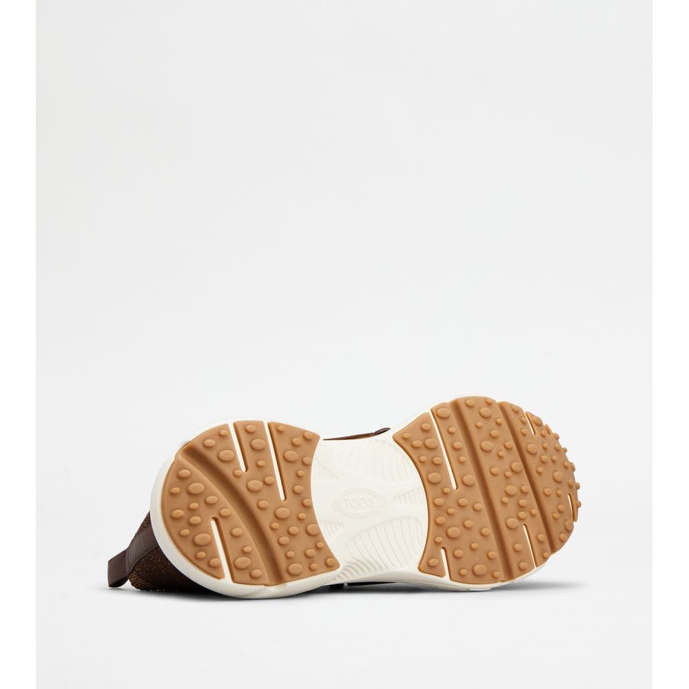 Tod's Tods Kate Slip - On Sneakers In Fabric Brown Womens