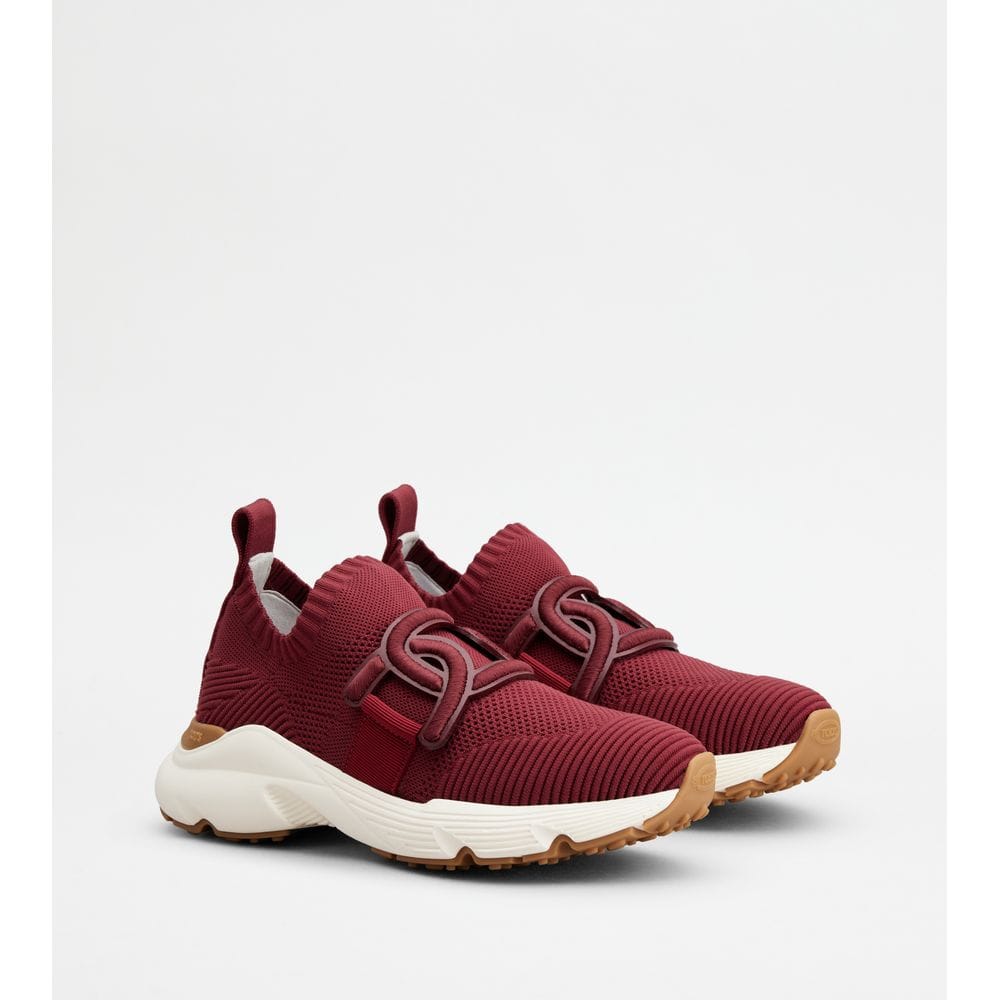 Tod's Tods Kate Slip - On Sneakers In Fabric Red Womens