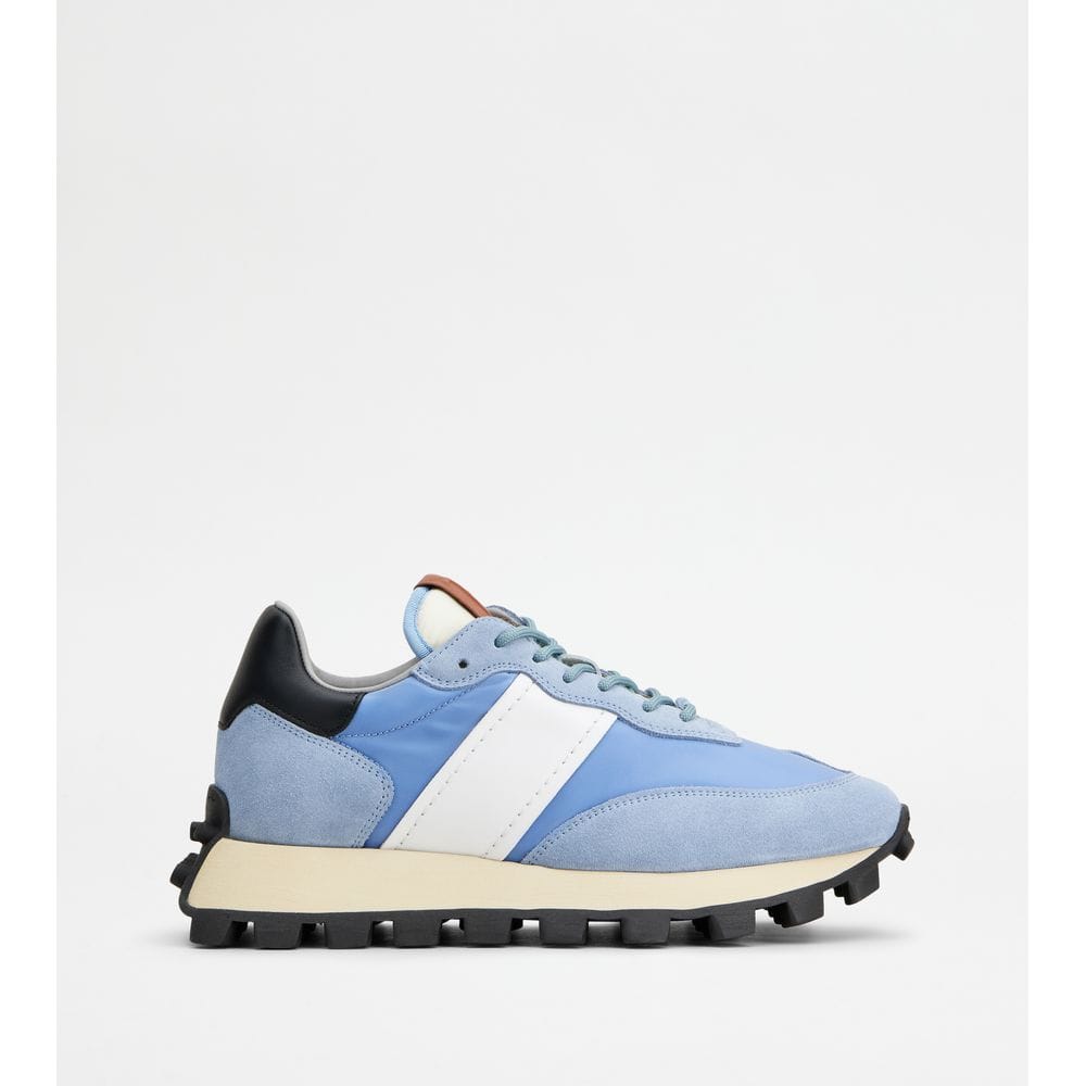 Tod's Sneakers Tods 1T In Suede And Fabric Light Blue Womens