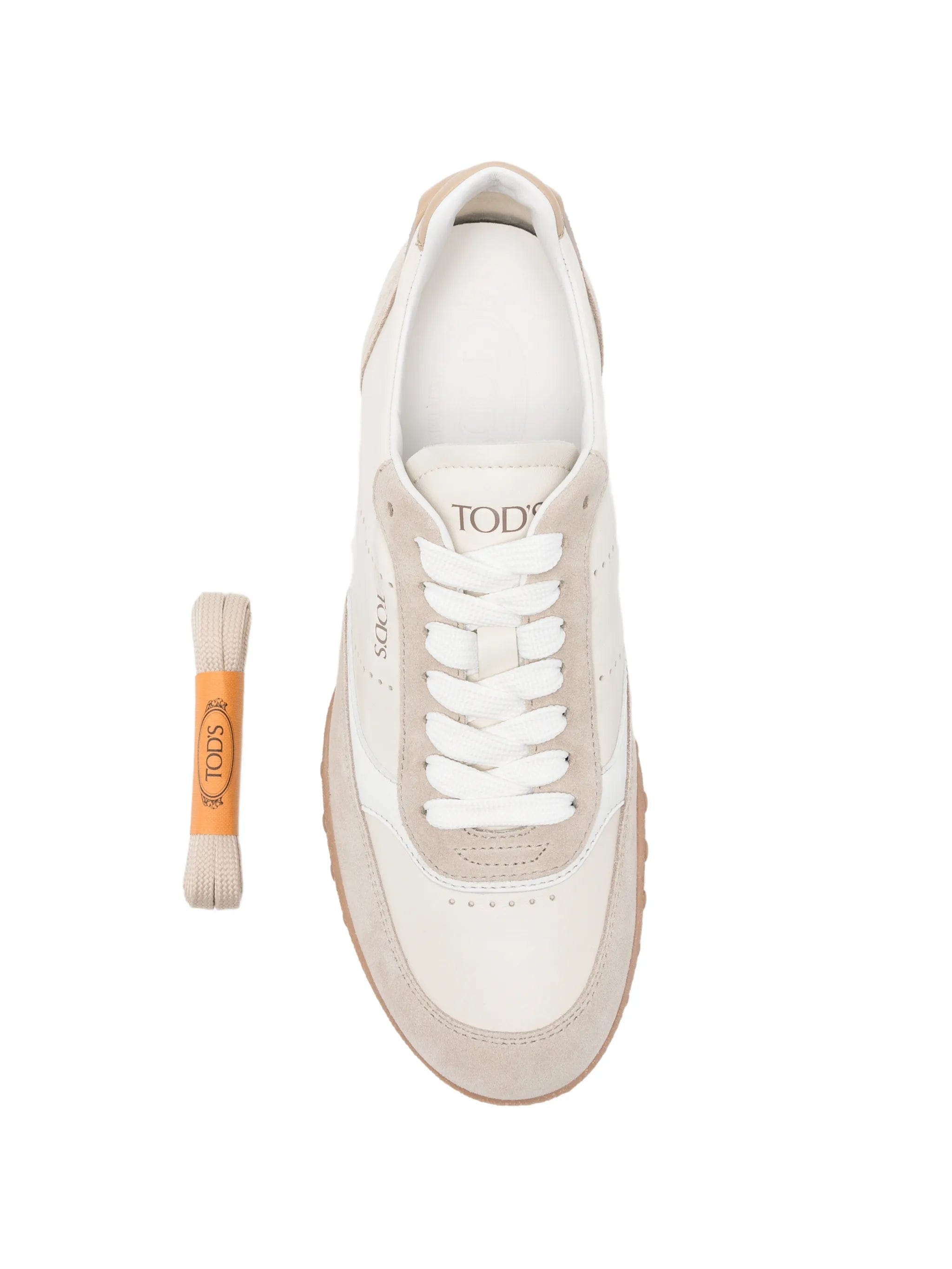 Tod's suede - panelled sneakers