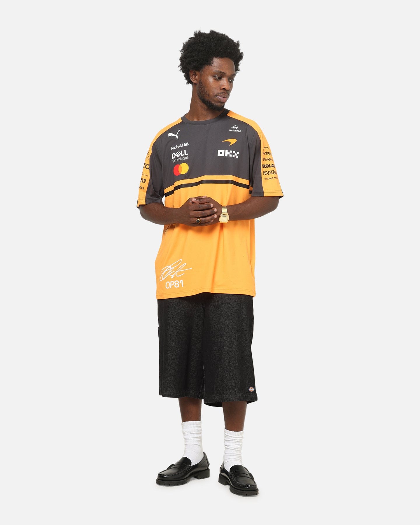 Puma x Mclaren Replica Oscar Piastri T - Shirt Papaya