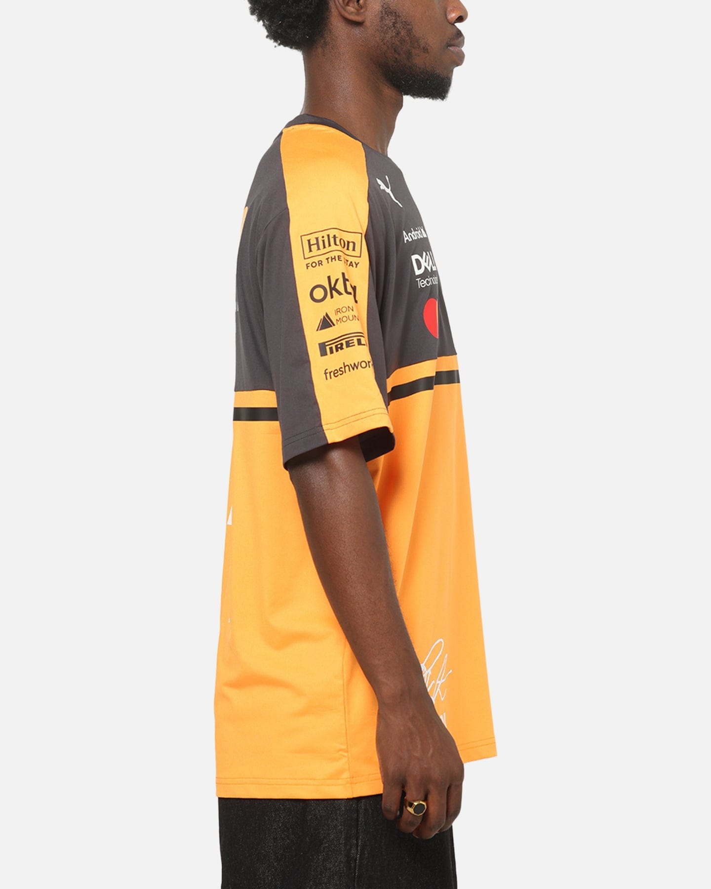 Puma x Mclaren Replica Oscar Piastri T - Shirt Papaya