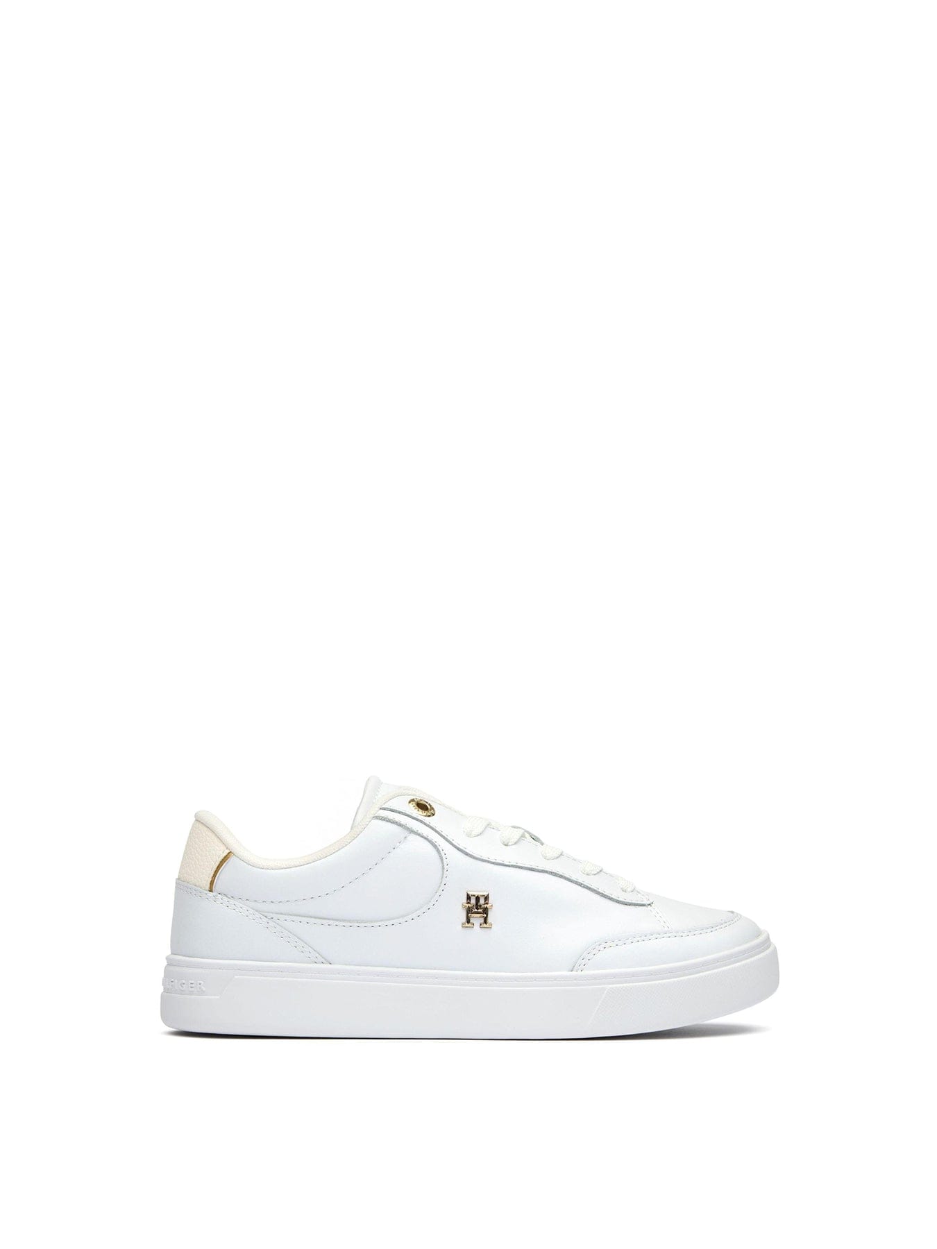Tommy Hilfiger Essential Chic Court Leather Trainers White